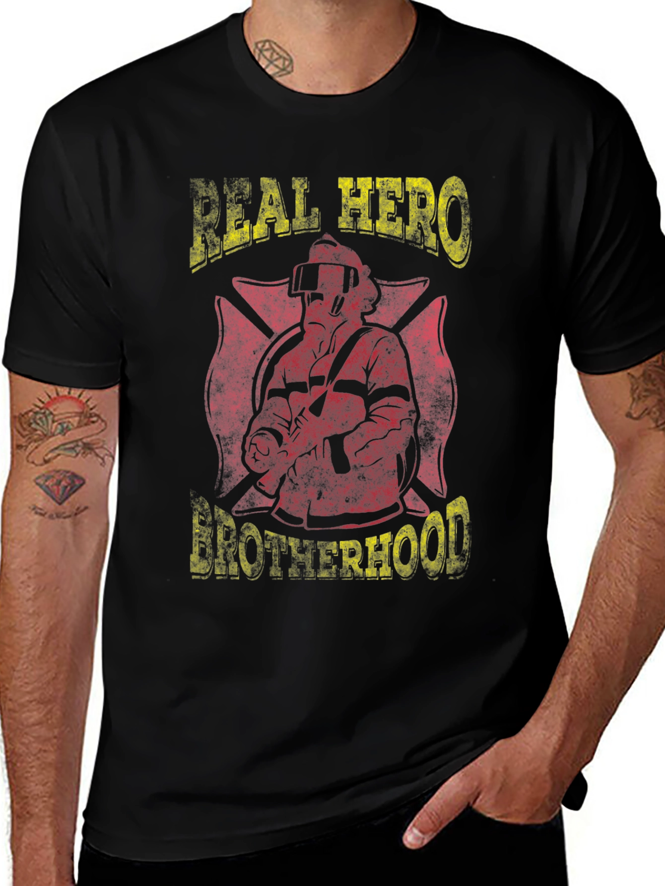 Variant 3 of Real Hero Brotherhood Graphic T-Shirt