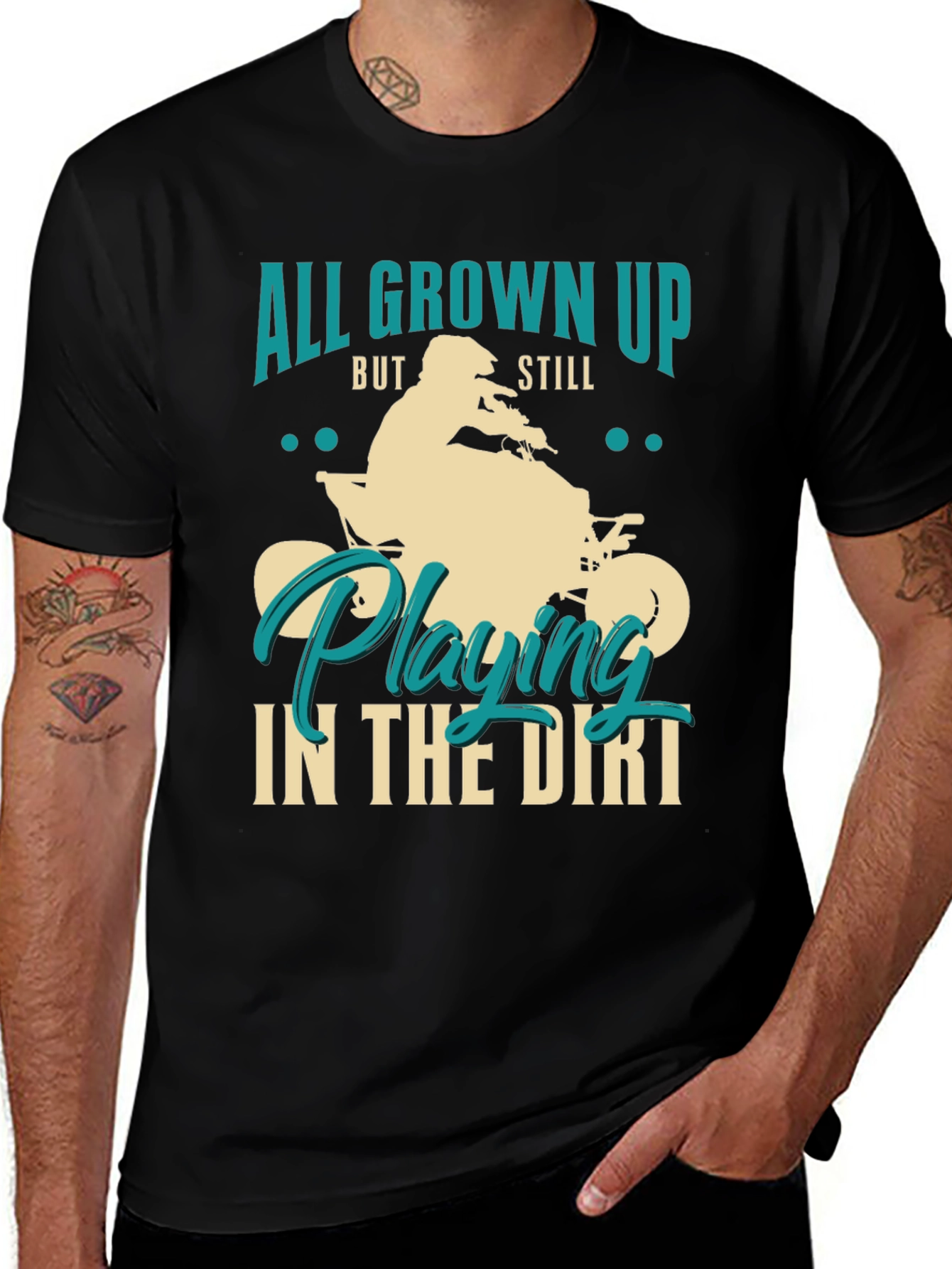 Variant 27 of All Grown Up Dirt Bike Graphic Tee