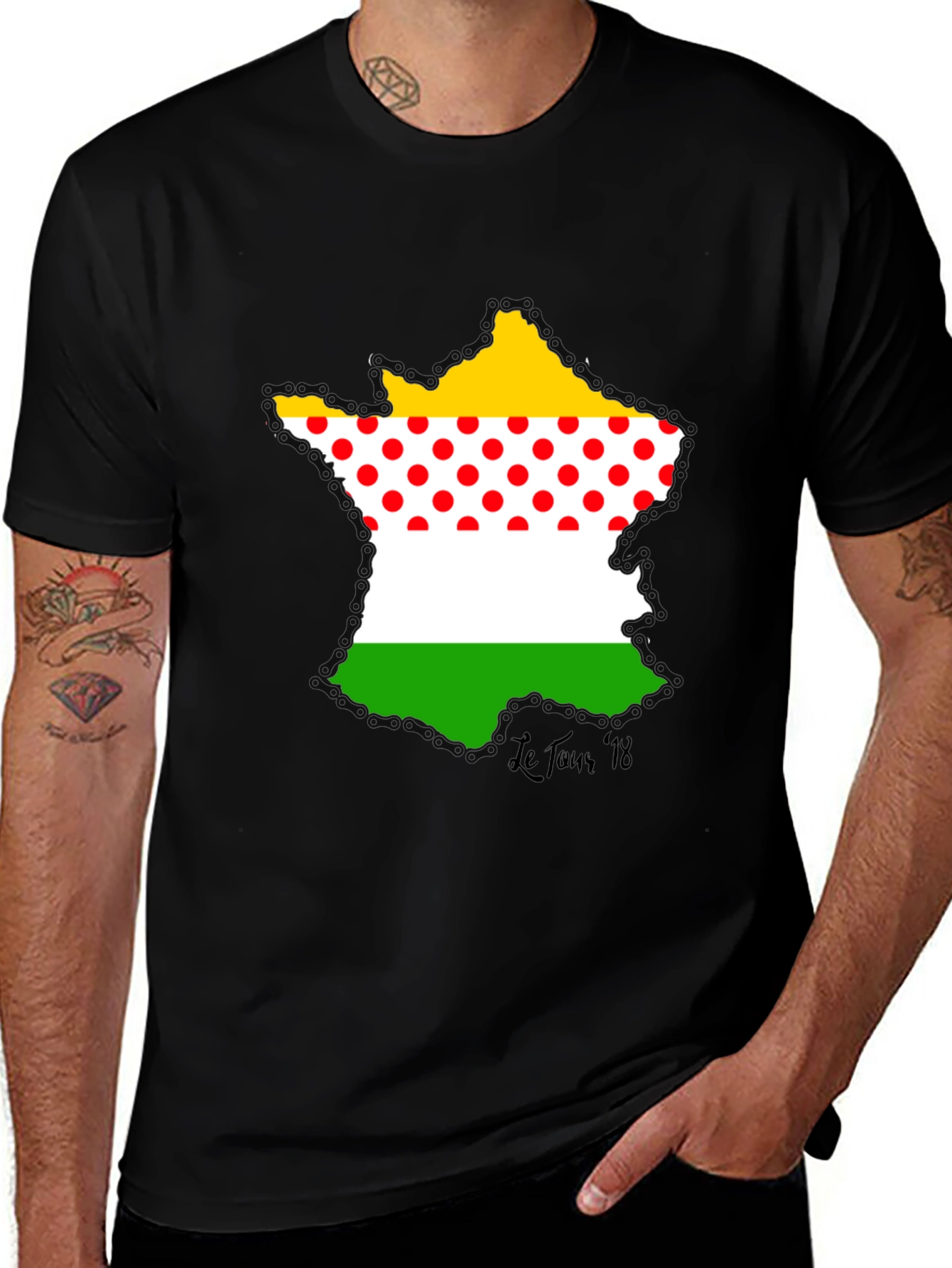 France Cycling T-Shirt - Le Tour Inspired Graphic Tee
