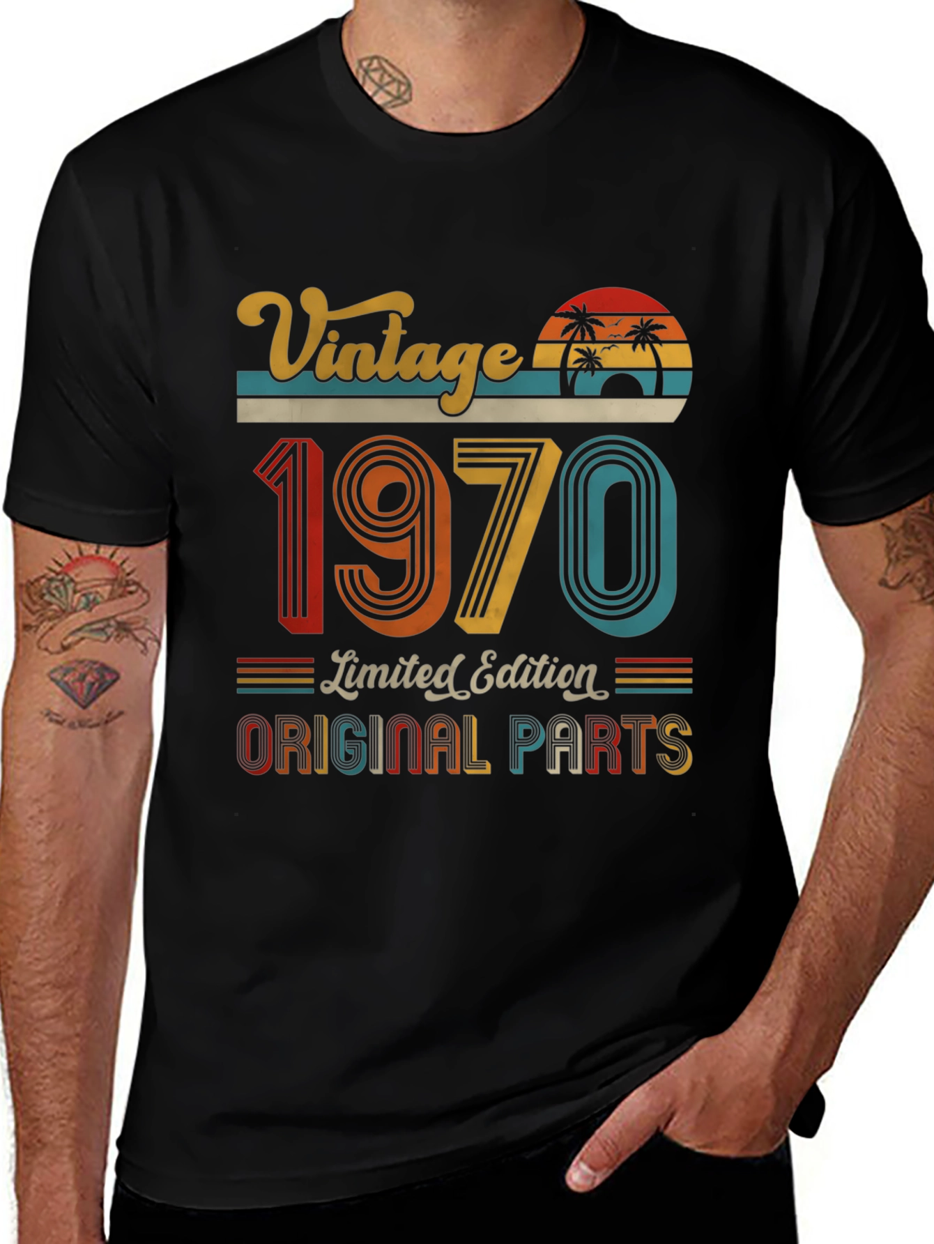 Variant 23 of Vintage 1970 Original Parts T-Shirt