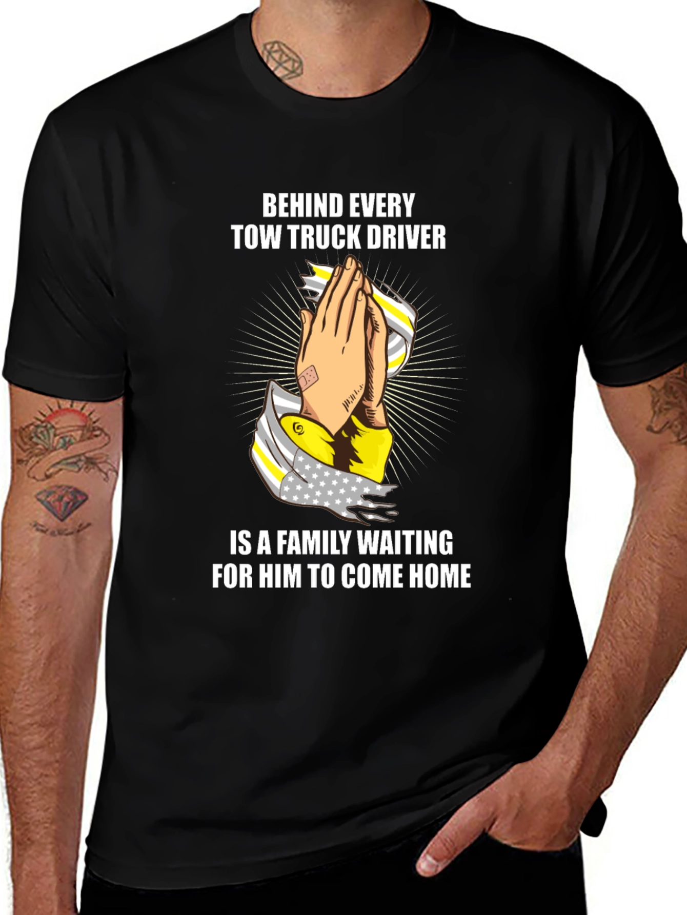 Variant 25 of Tow Truck Driver Family T-Shirt