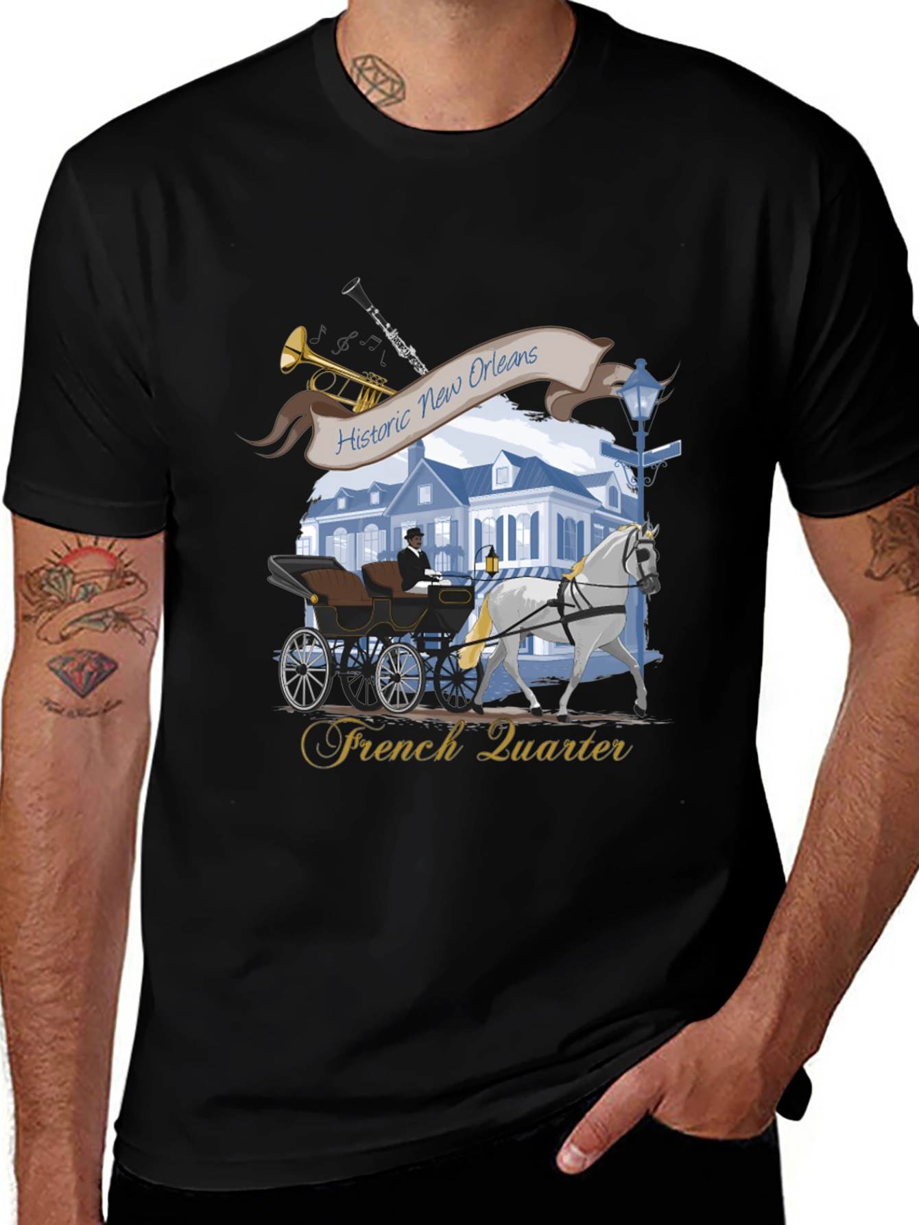 Historic New Orleans French Quarter T-Shirt