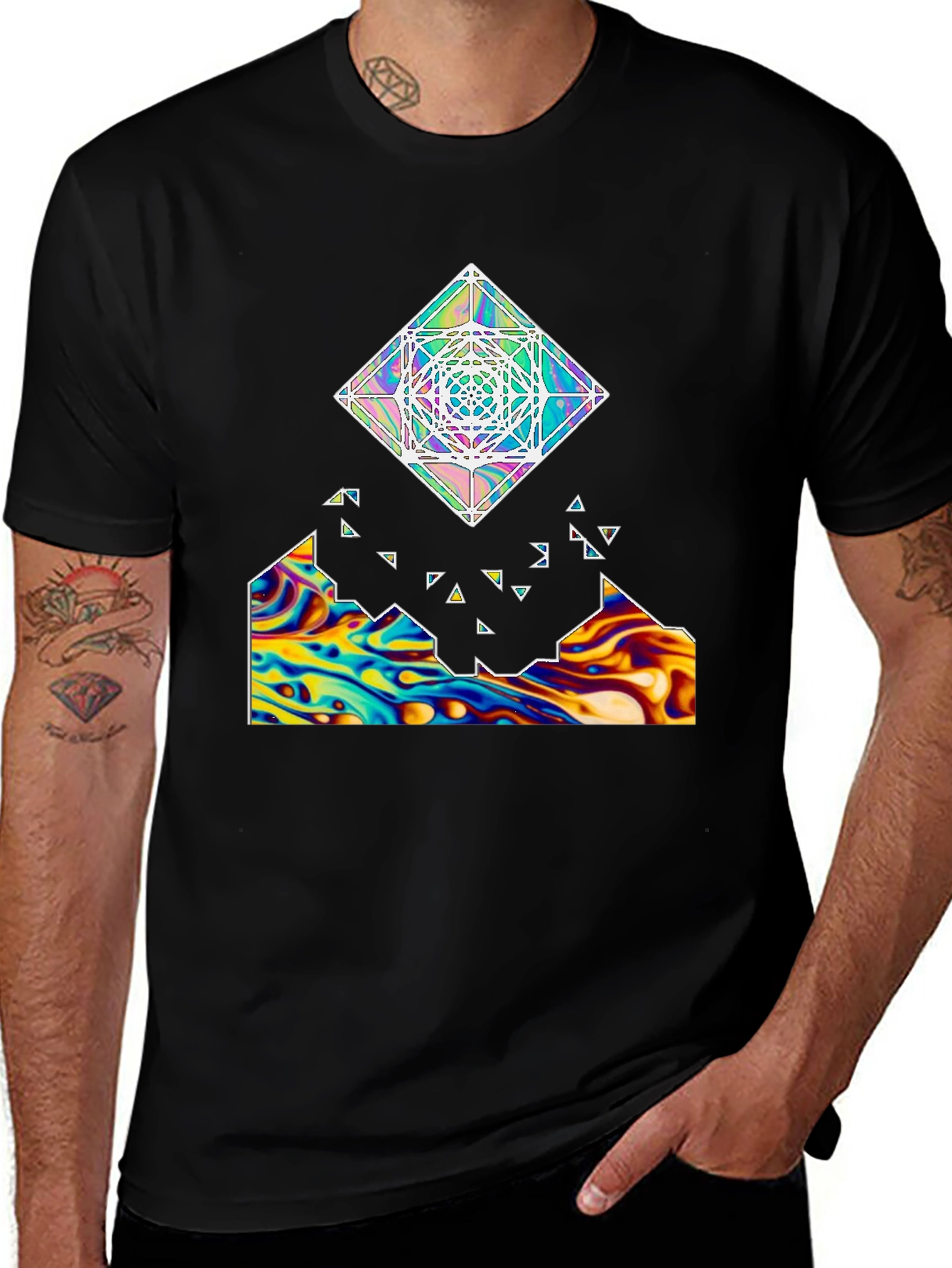 Variant 8 of Geometric Psychedelic T-Shirt