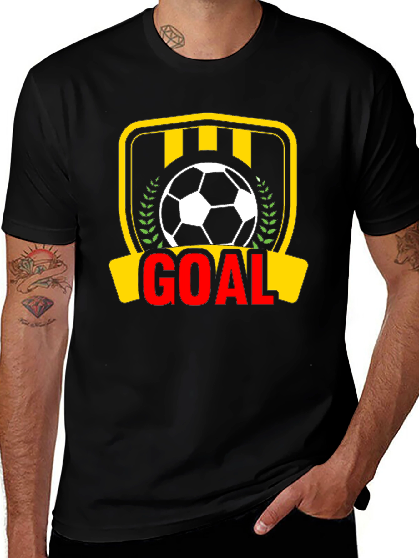 Variant 19 of Goal! Soccer Graphic Tee - Black