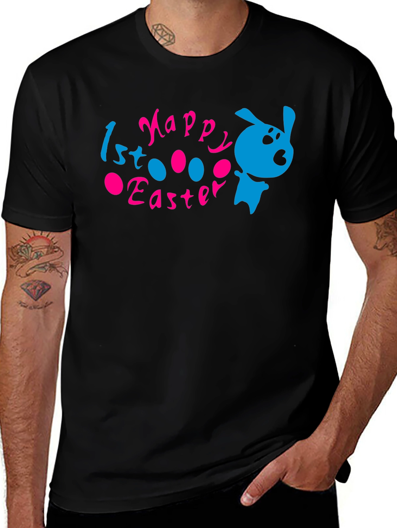 Happy 1st Easter Bunny Graphic T-Shirt