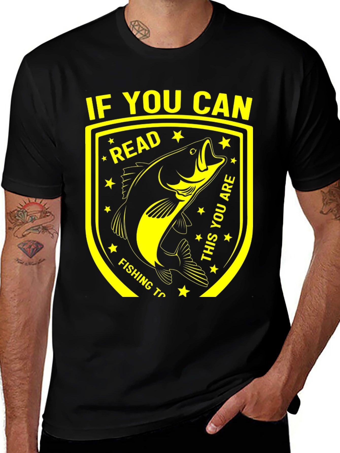 Variant 21 of Funny Fishing T-Shirt - If You Can Read This!