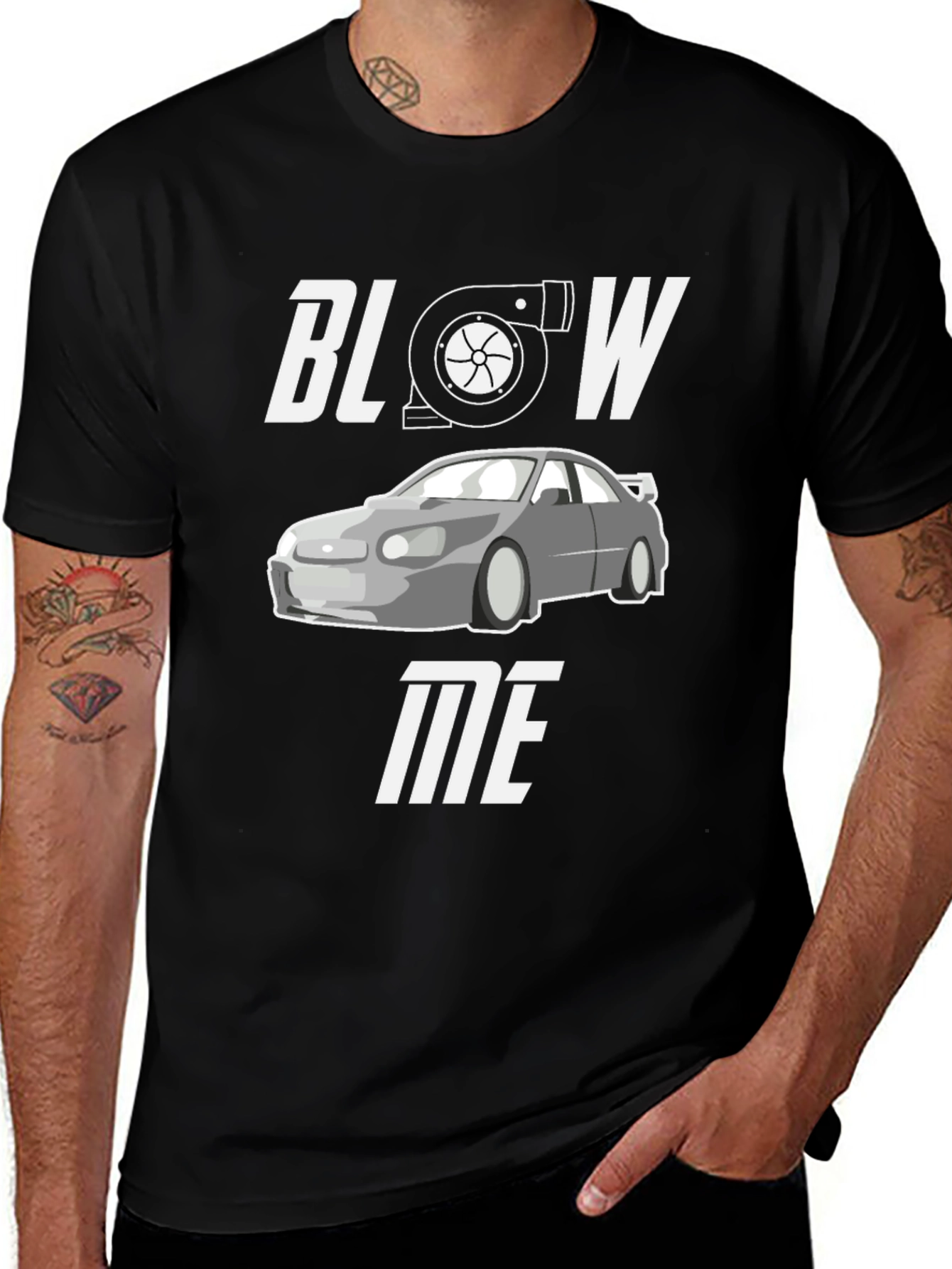 Variant 21 of Blow Me Turbo Car Graphic Tee - Automotive Enthusiast Shirt