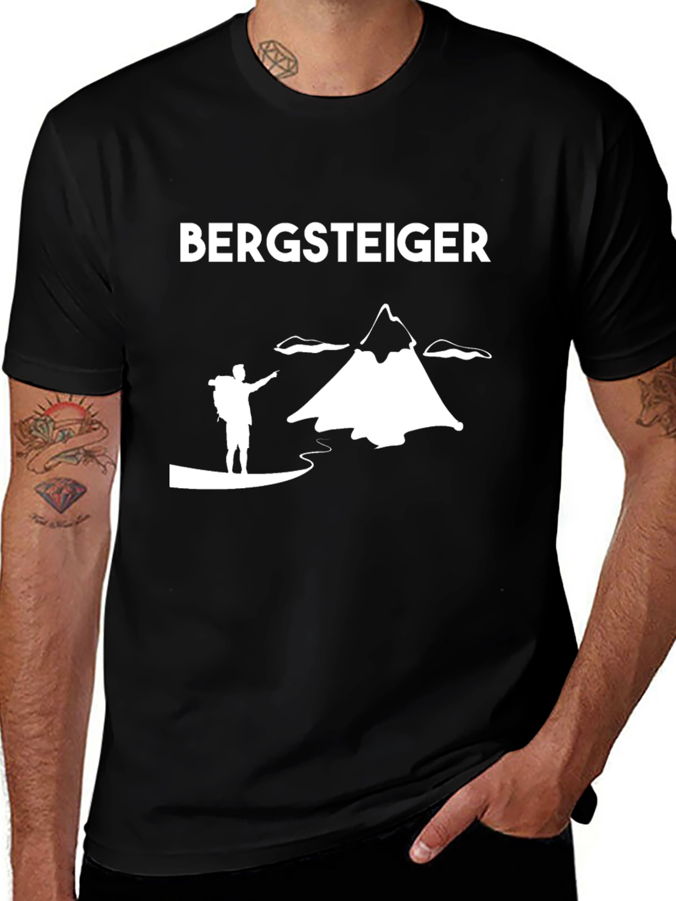 Variant 21 of Bergsteiger T-Shirt - Mountain Climber Design
