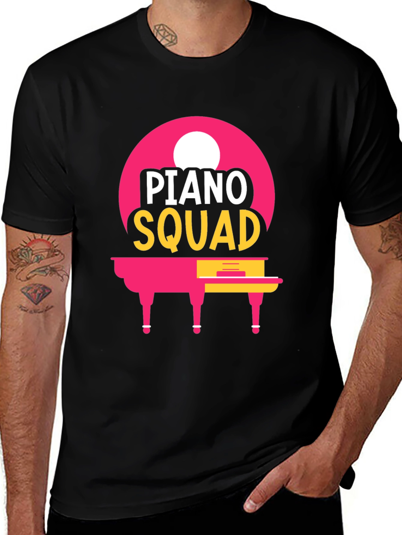 Variant 7 of Piano Squad Graphic Tee - Music Lover T-Shirt