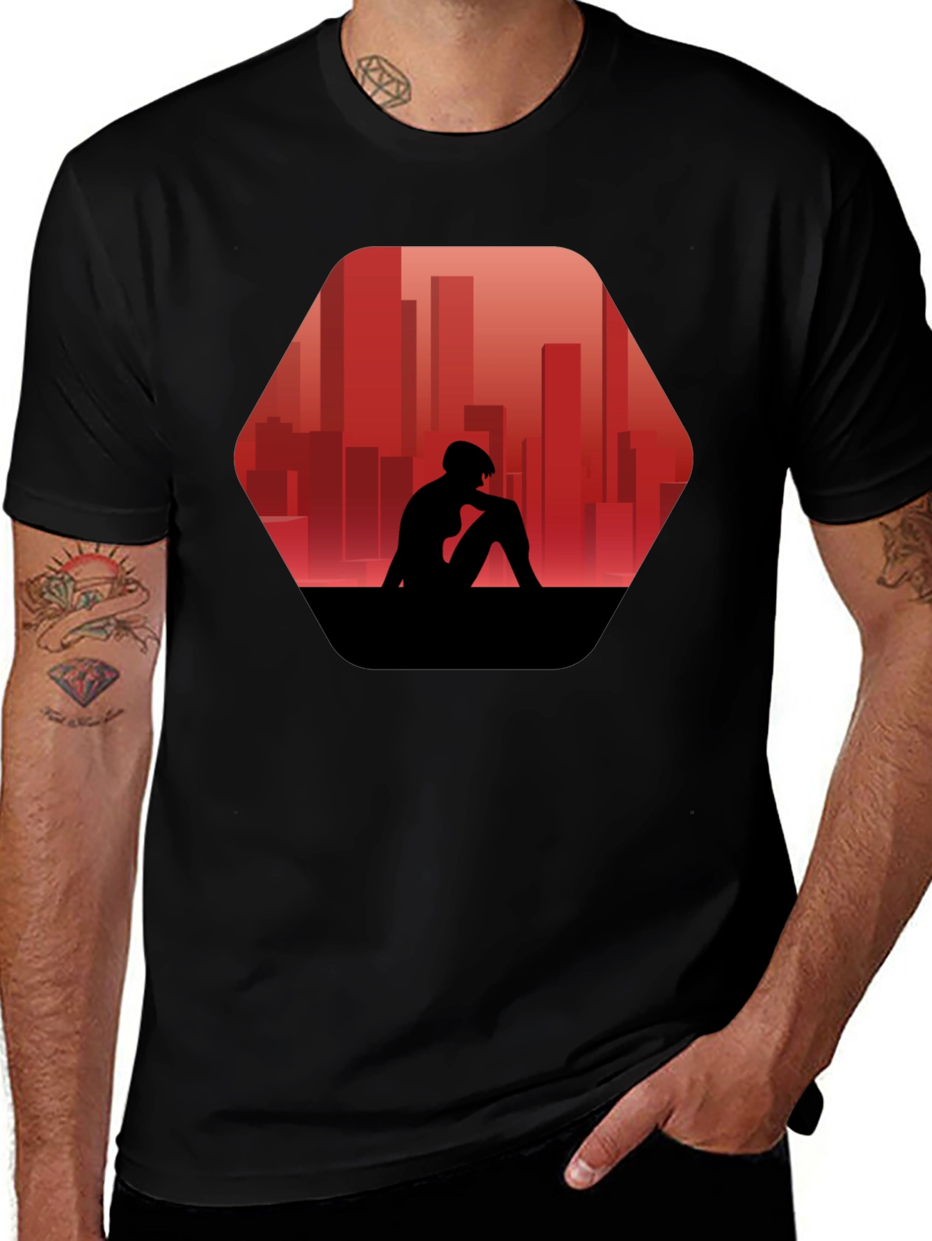 Variant 19 of Urban Silhouette Graphic Tee