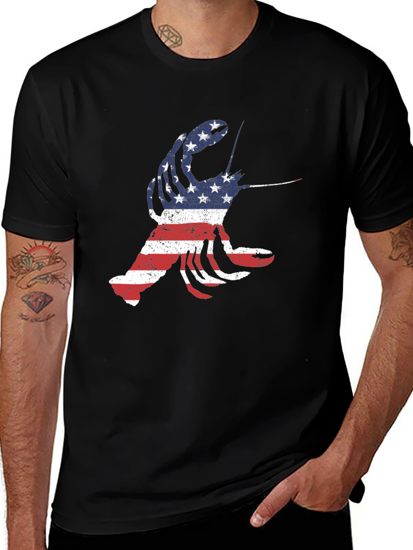 Variant 9 of American Lobster T-Shirt