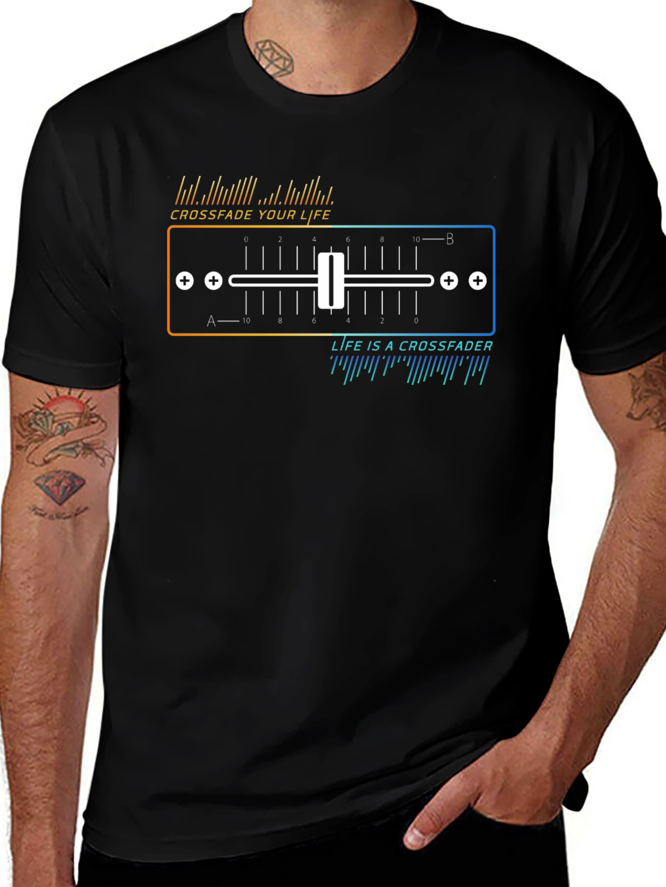 Variant 11 of Crossfade Your Life T-Shirt - DJ Music Lover Tee