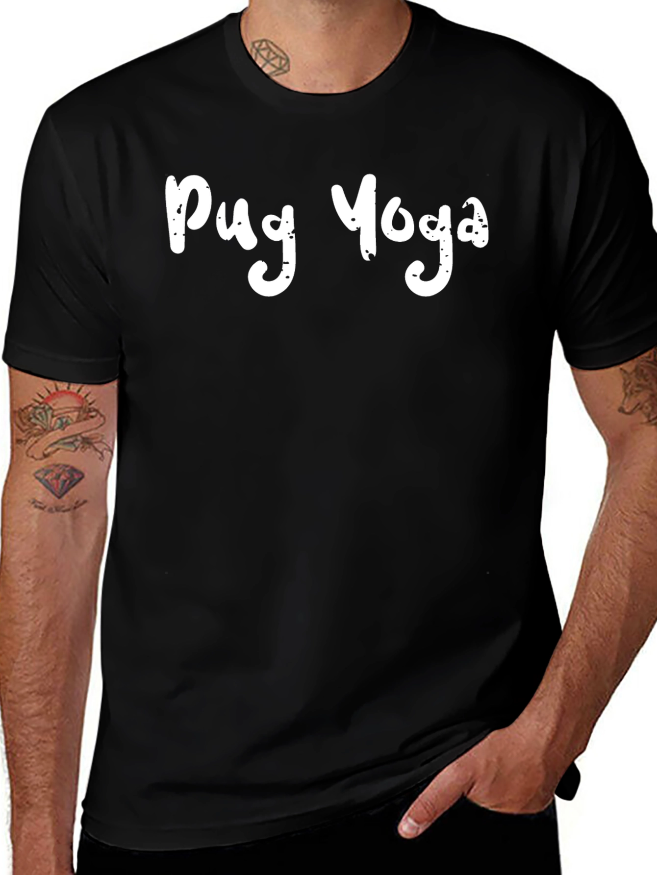 Pug Yoga Graphic Tee - Comfy Unisex T-Shirt