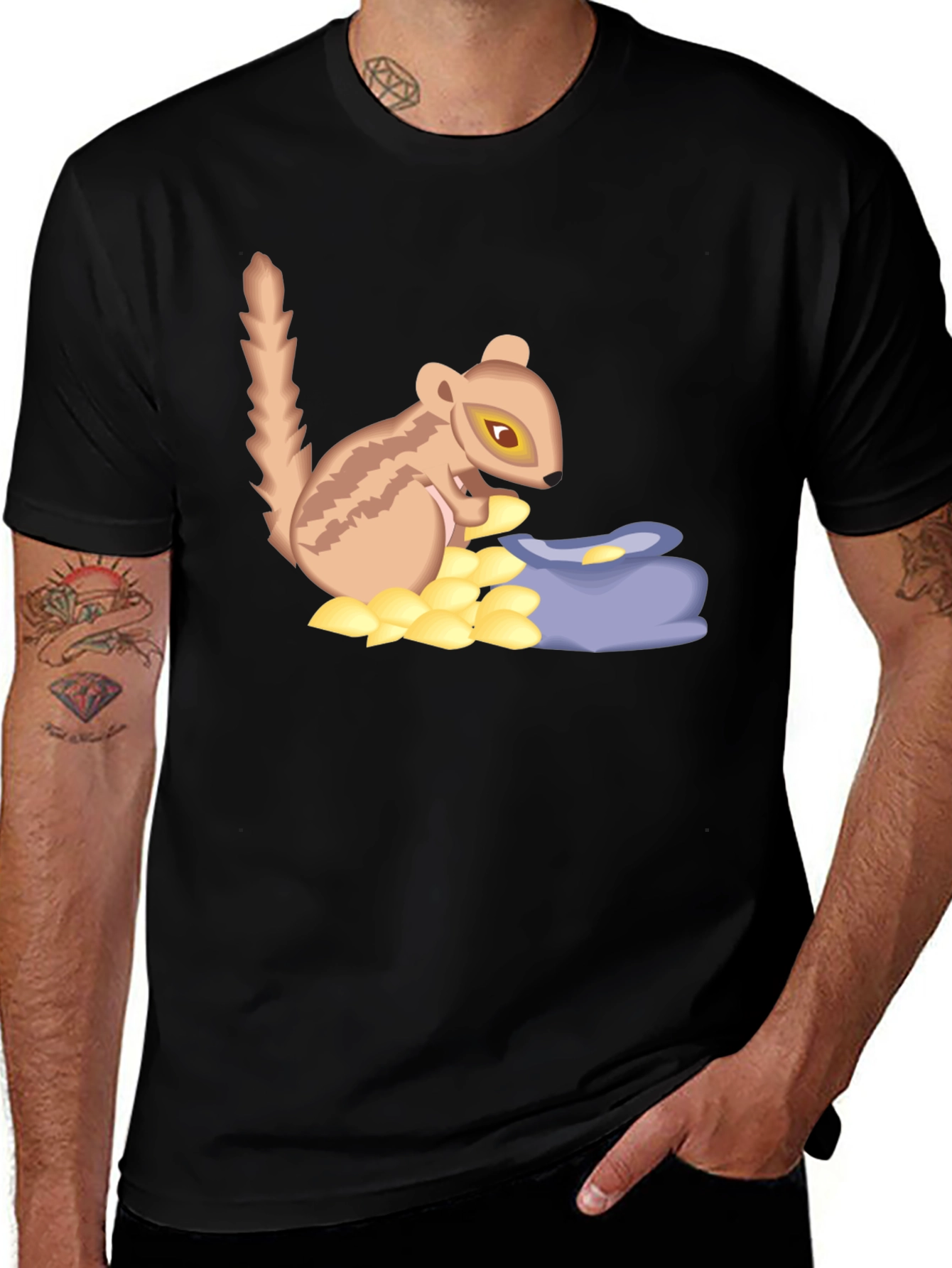 Variant 29 of Squirrel with Nuts Graphic Tee