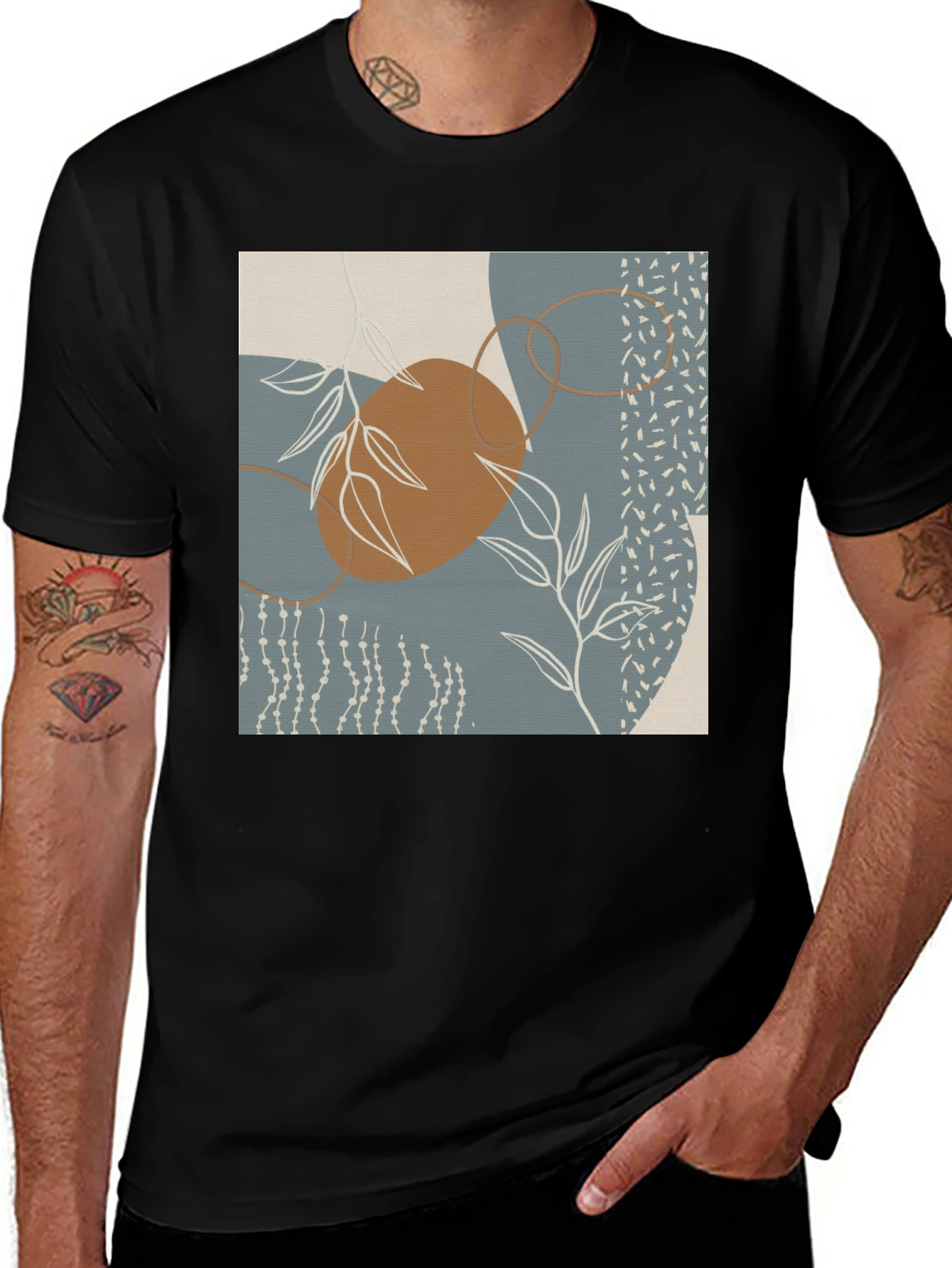 Variant 19 of Abstract Art Graphic Print T-Shirt