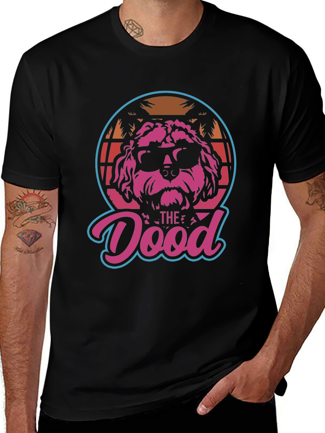 Variant 21 of Retro "The Dood" Dog T-Shirt
