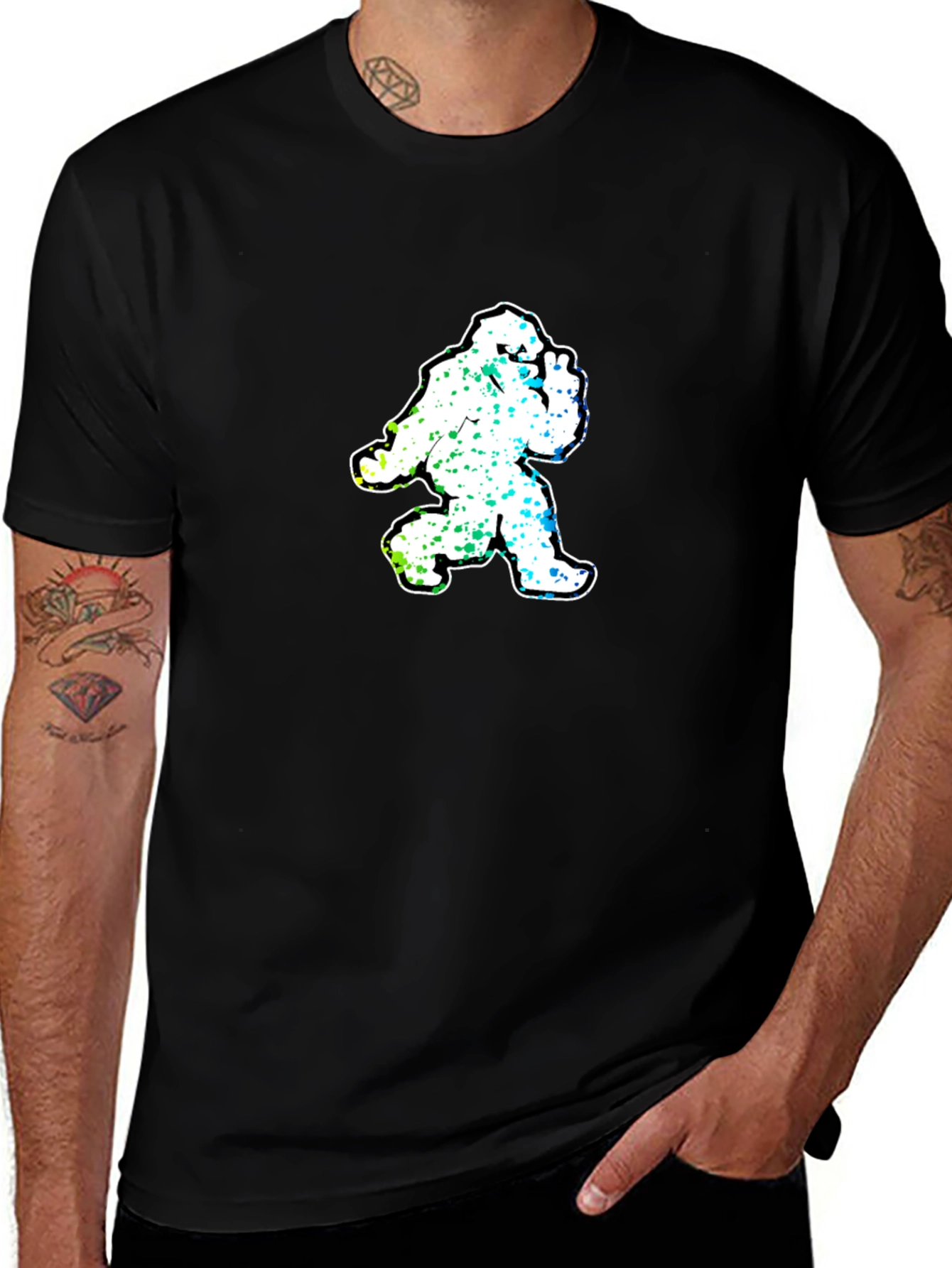 Variant 25 of Sasquatch Silhouette Graphic Tee