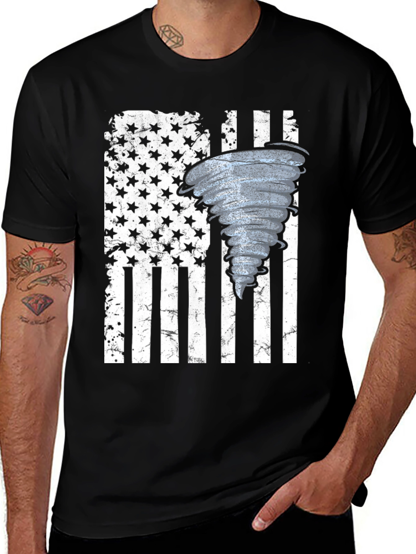 Variant 8 of USA Tornado Graphic Tee - Weather Enthusiast