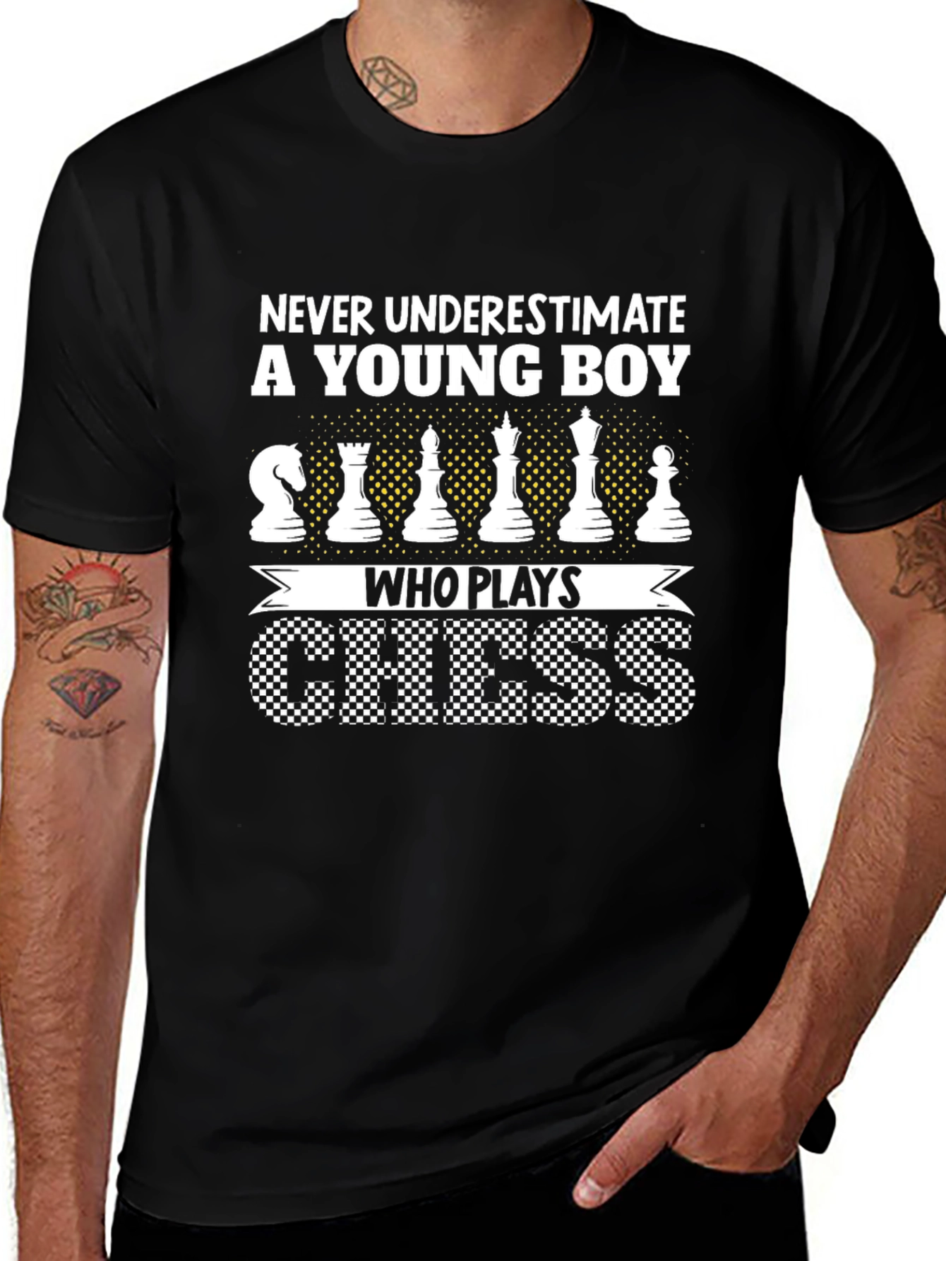 Variant 18 of Chess Lover T-Shirt: Never Underestimate a Young Boy