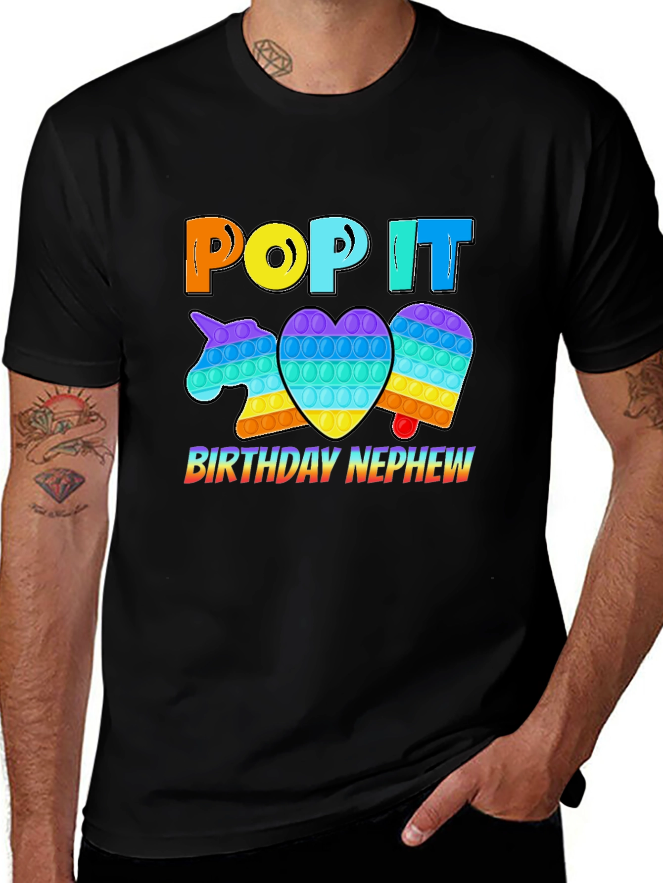 Variant 18 of Pop It Birthday Nephew T-Shirt