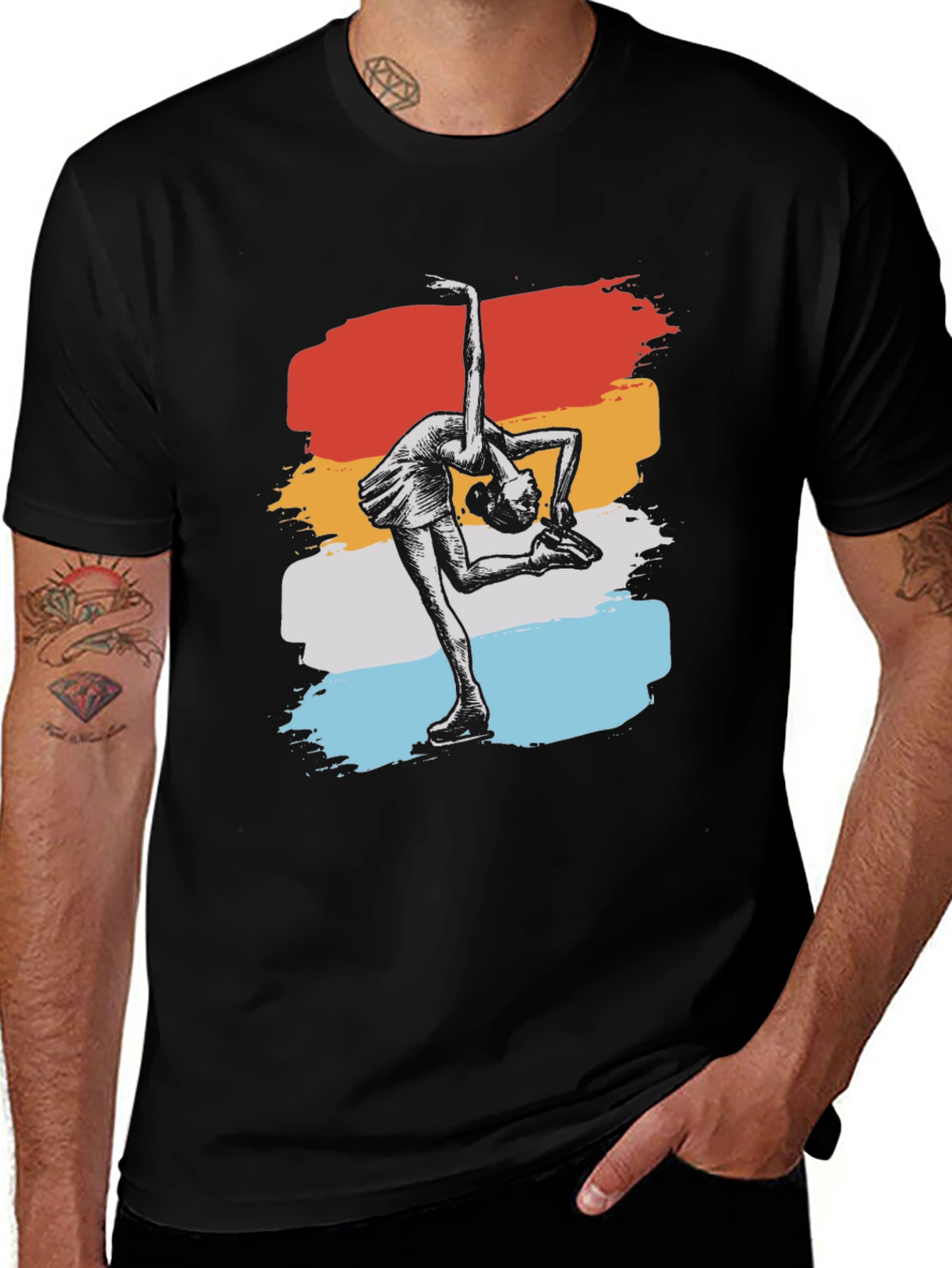 Variant 28 of Figure Skating Retro T-Shirt