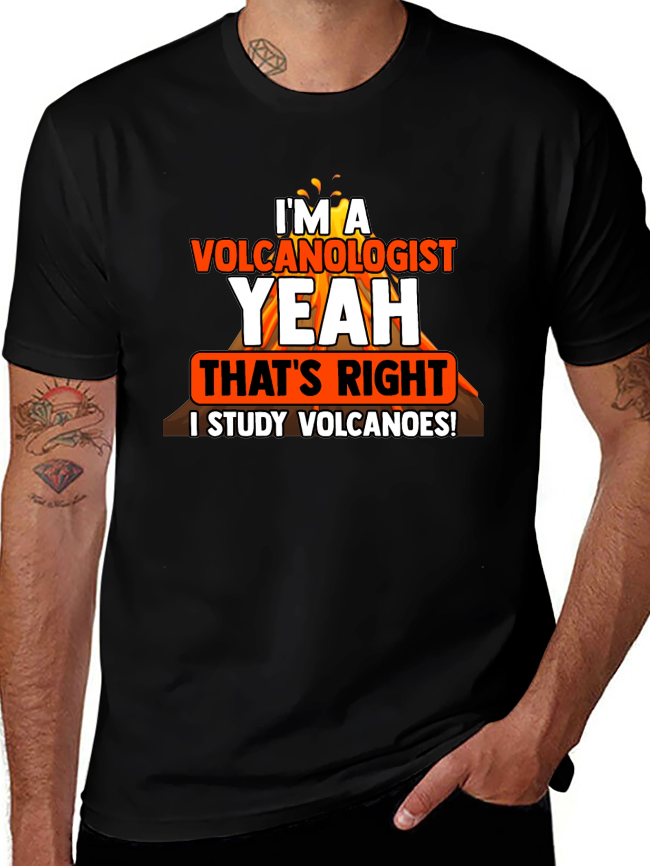 Variant 18 of Volcanologist T-Shirt: I Study Volcanoes