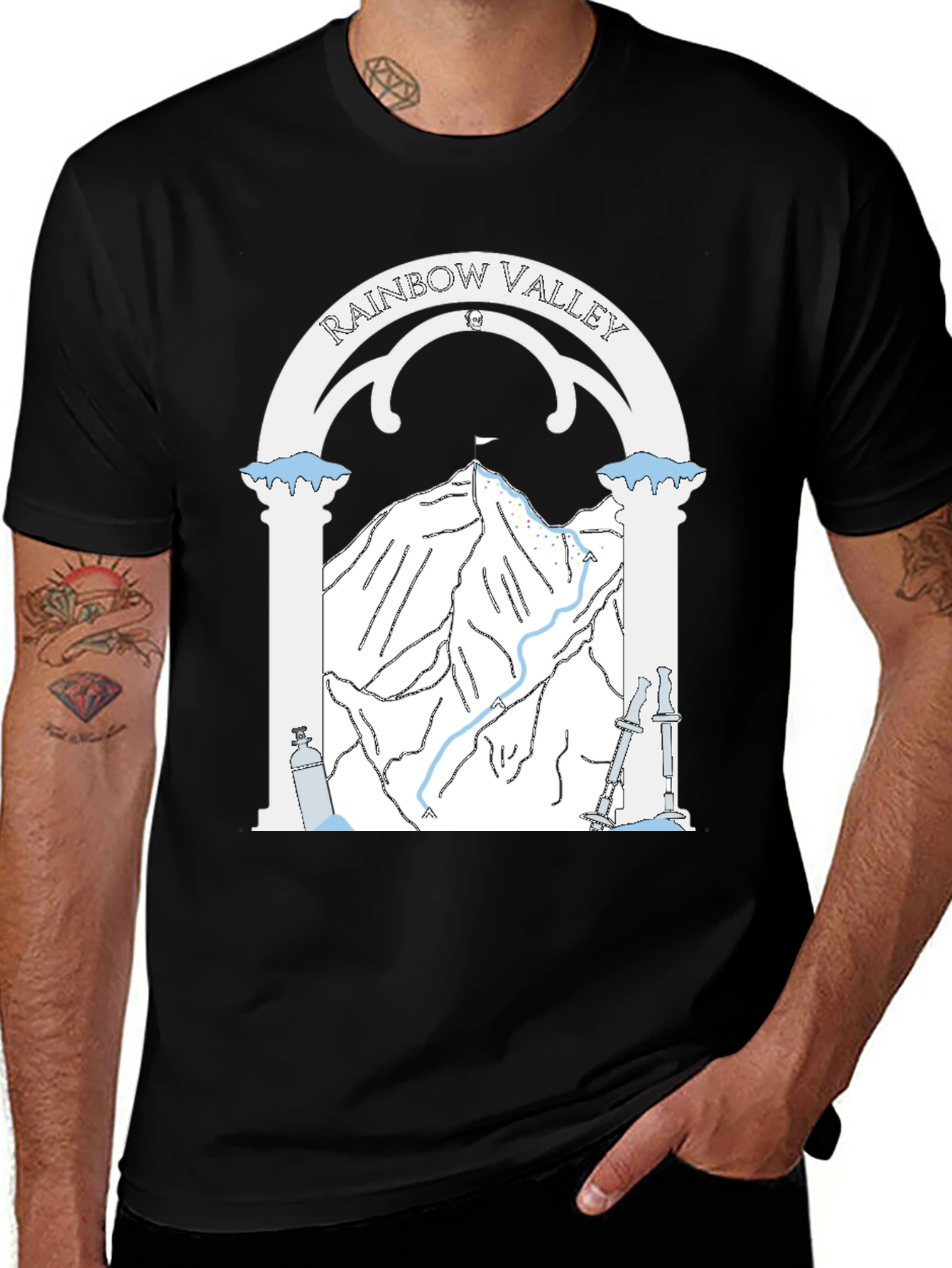 Variant 21 of Rainbow Valley Graphic T-Shirt