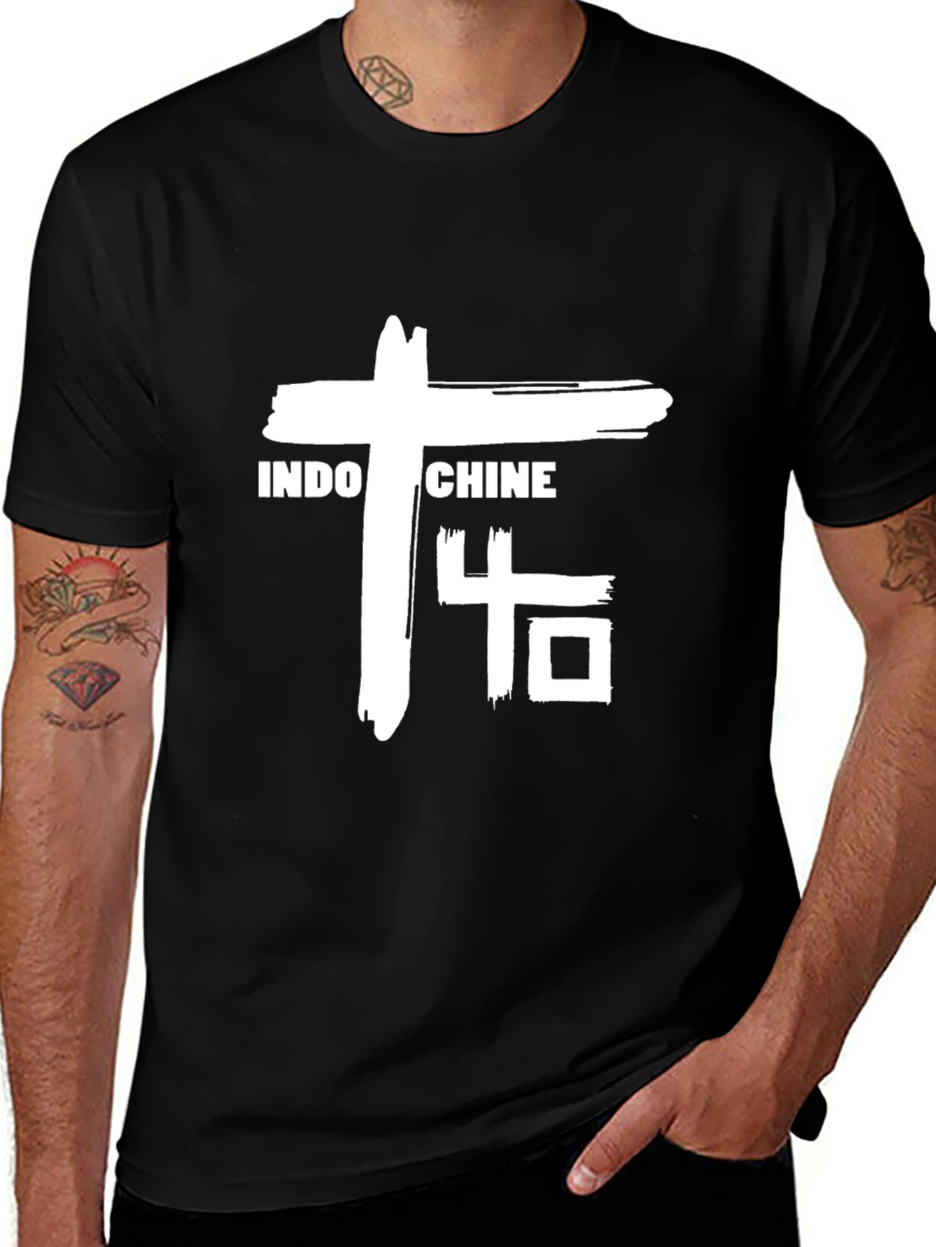 Indochine Band T-Shirt - Black Cotton Tee