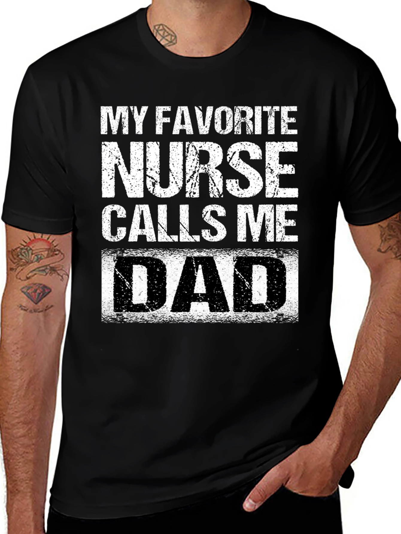 Variant 6 of My Favorite Nurse Calls Me Dad T-Shirt