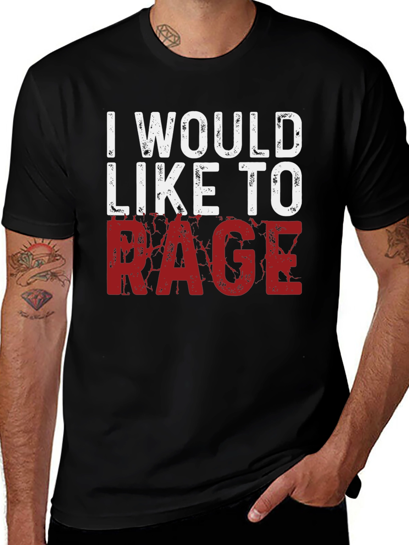 Variant 19 of I Would Like To Rage T-Shirt