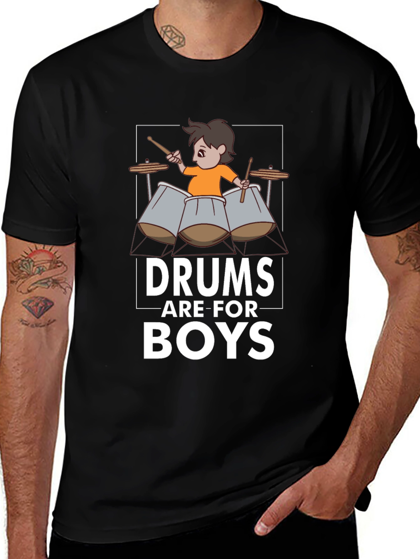Drums Are For Boys T-Shirt