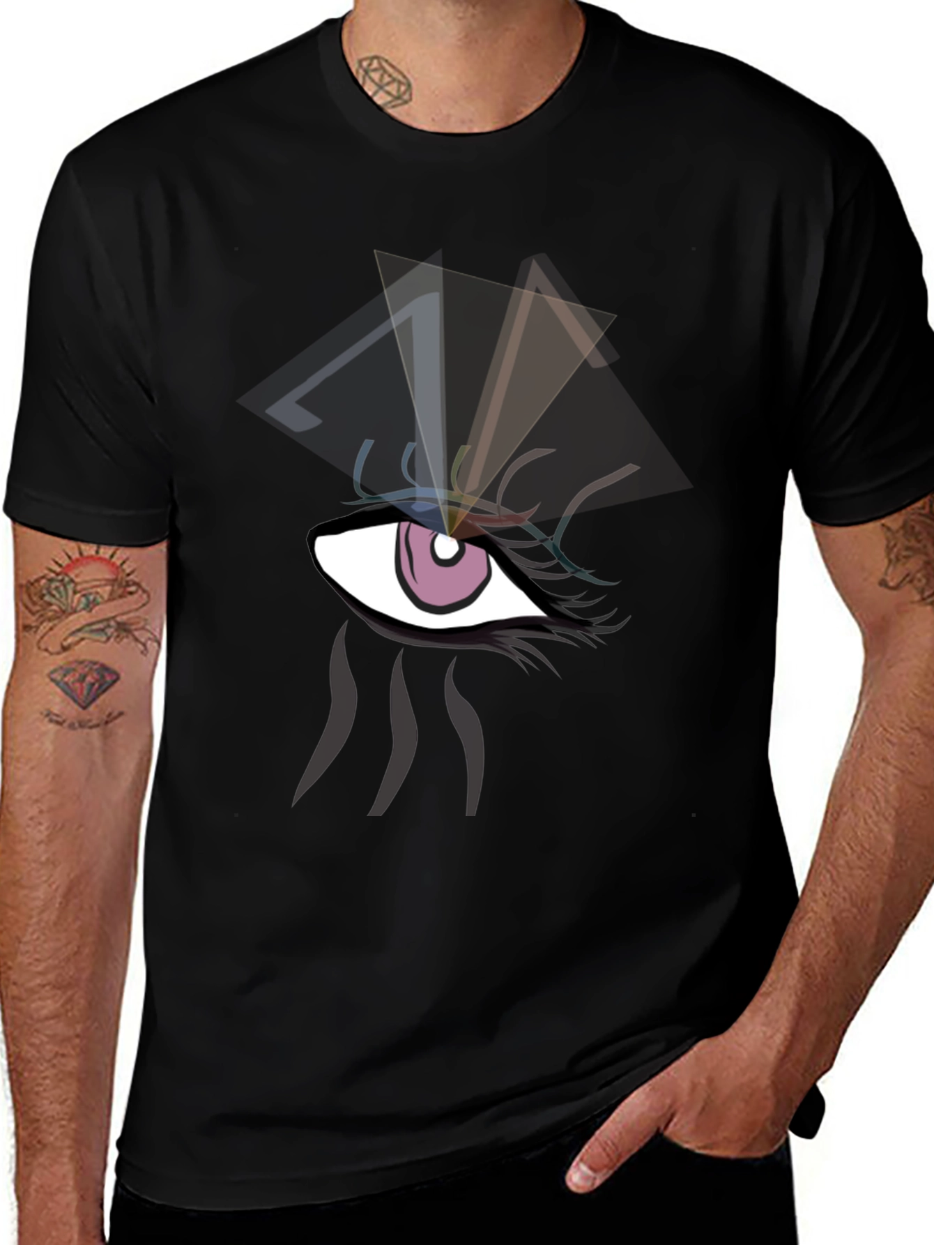 Variant 30 of Eye Graphic Black T-Shirt