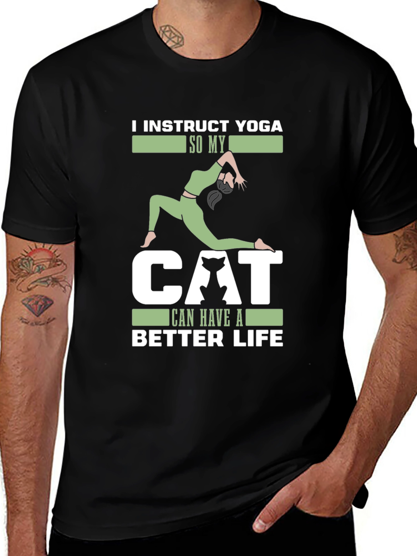 Variant 23 of Yoga Instructor Cat Lover T-Shirt