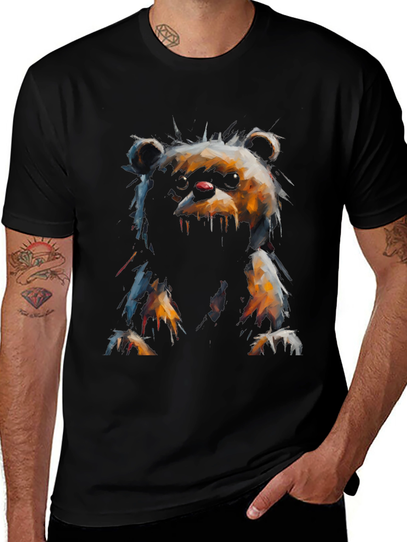 Variant 14 of Creepy Bear Graphic Tee