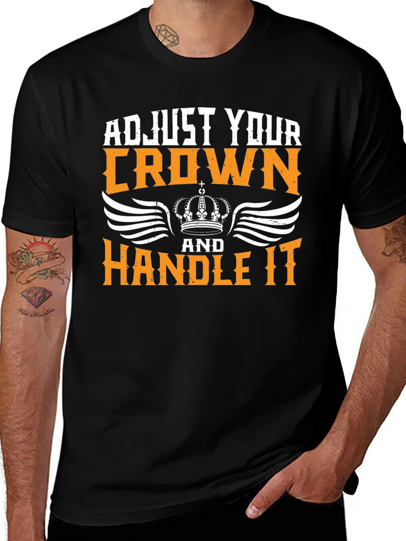 Variant 16 of Adjust Your Crown Graphic T-Shirt - Unisex