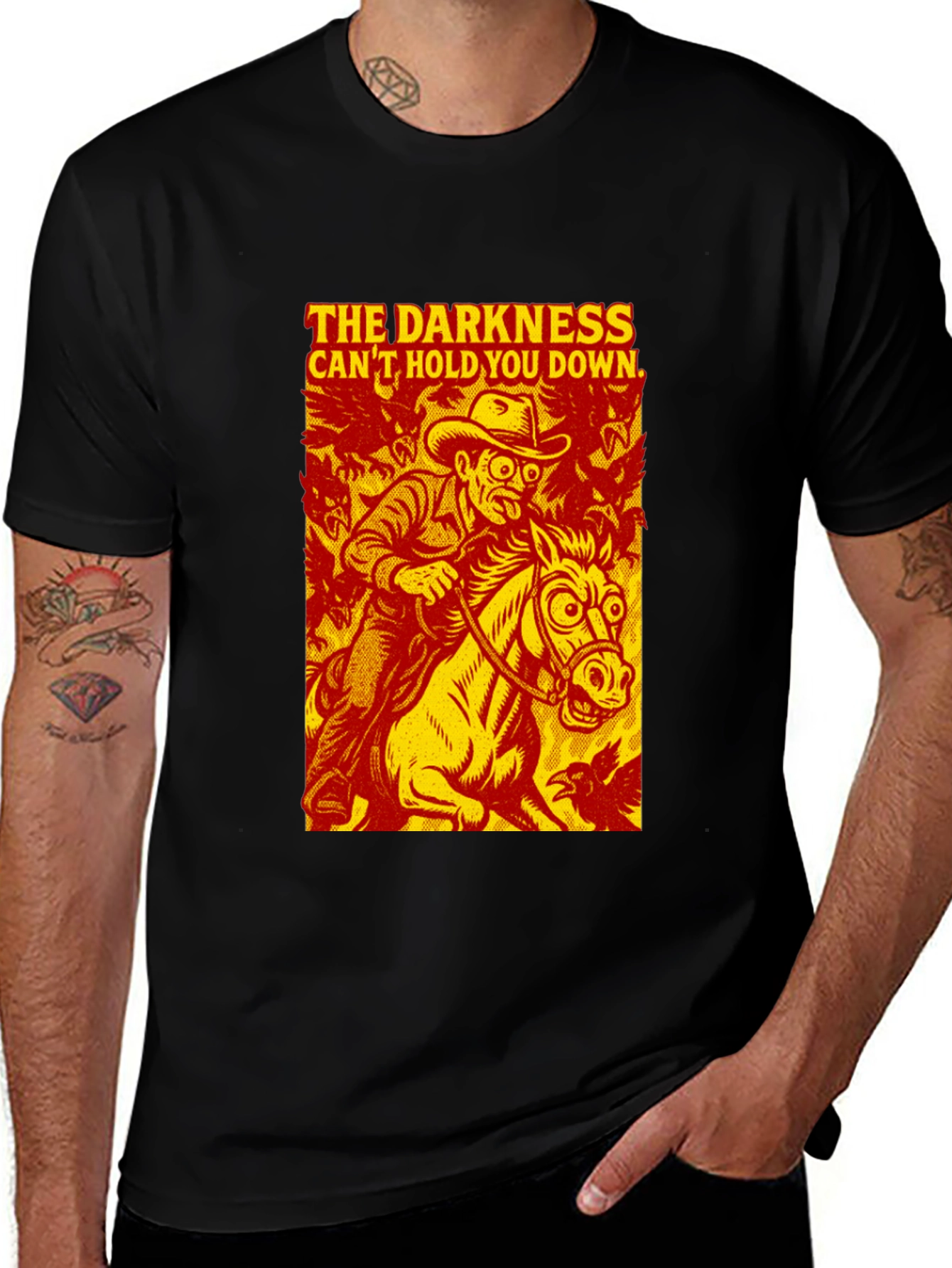 Variant 16 of The Darkness Can't Hold You Down Graphic Tee