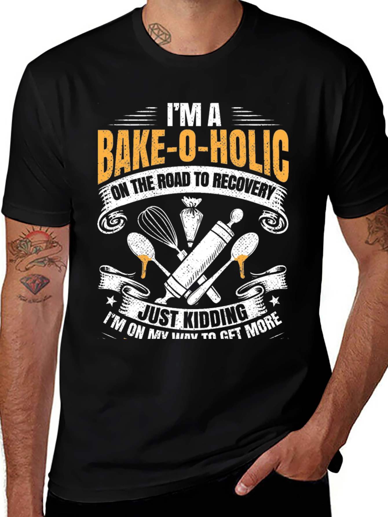 Variant 9 of Bake-O-Holic T-Shirt - Funny Baking Lover Tee