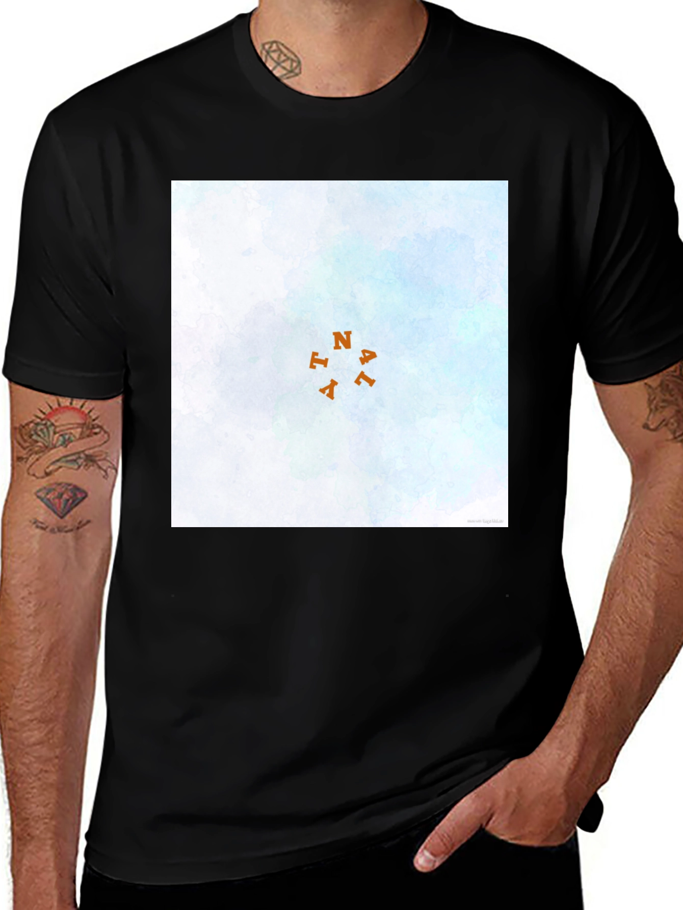 Watercolor NAY T-Shirt - Stylish Casual Wear