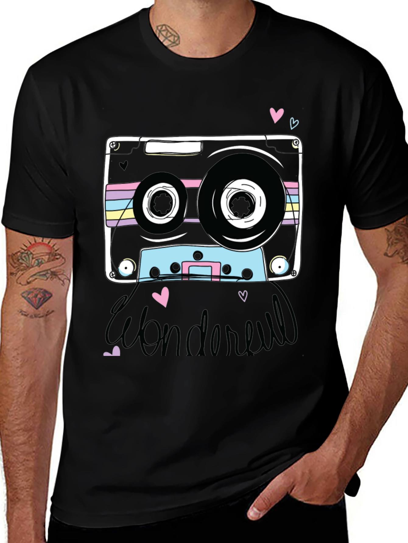 Variant 8 of Retro Cassette Tape Graphic Tee
