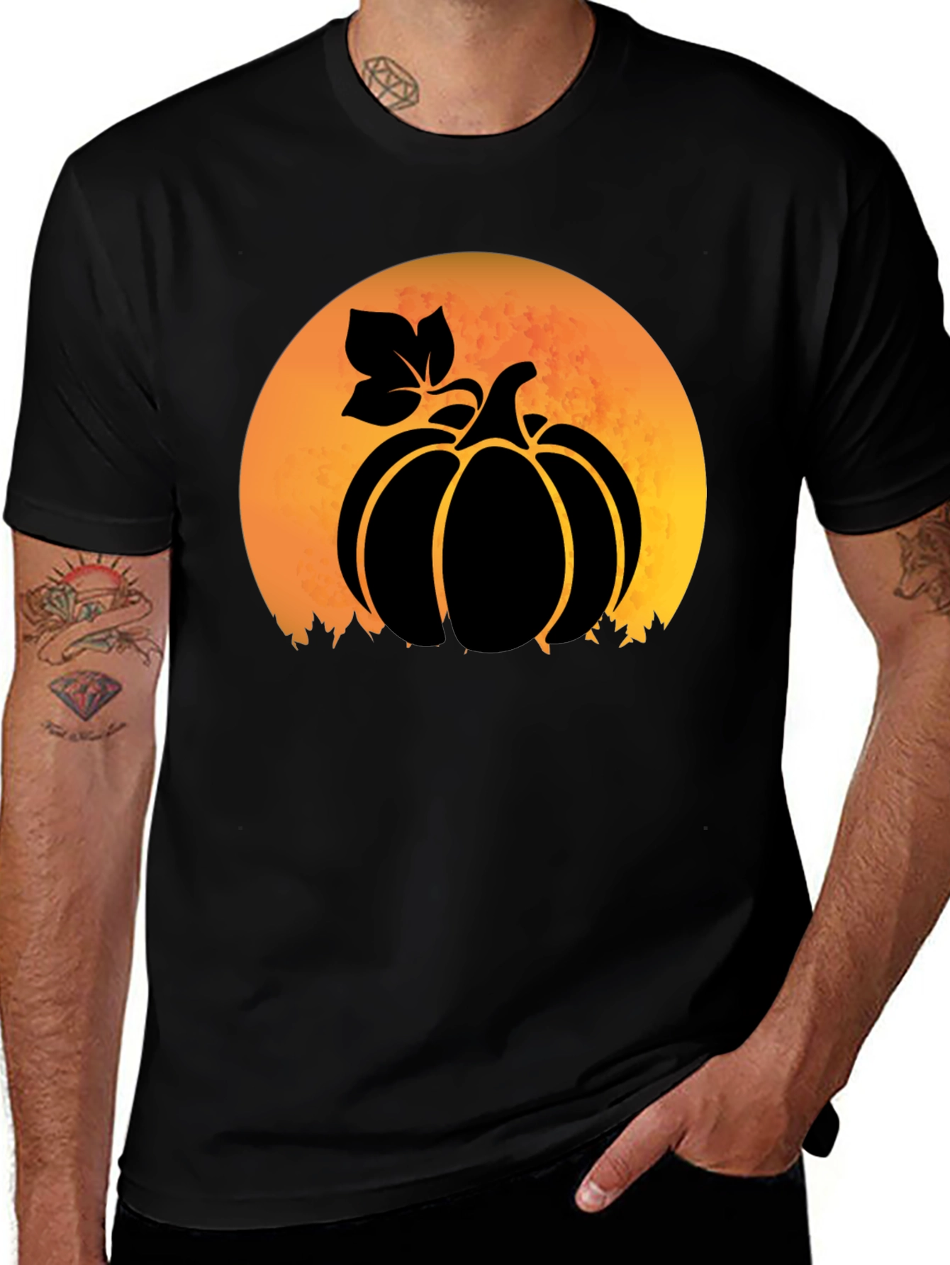 Variant 3 of Spooky Season Pumpkin Graphic Tee
