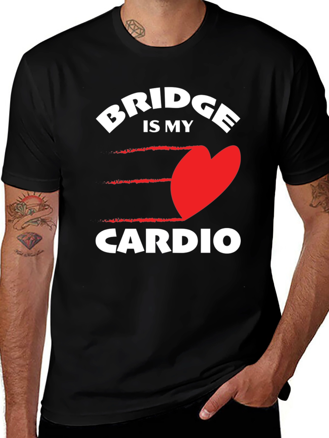 Variant 19 of Bridge is My Cardio - Novelty Graphic Tee