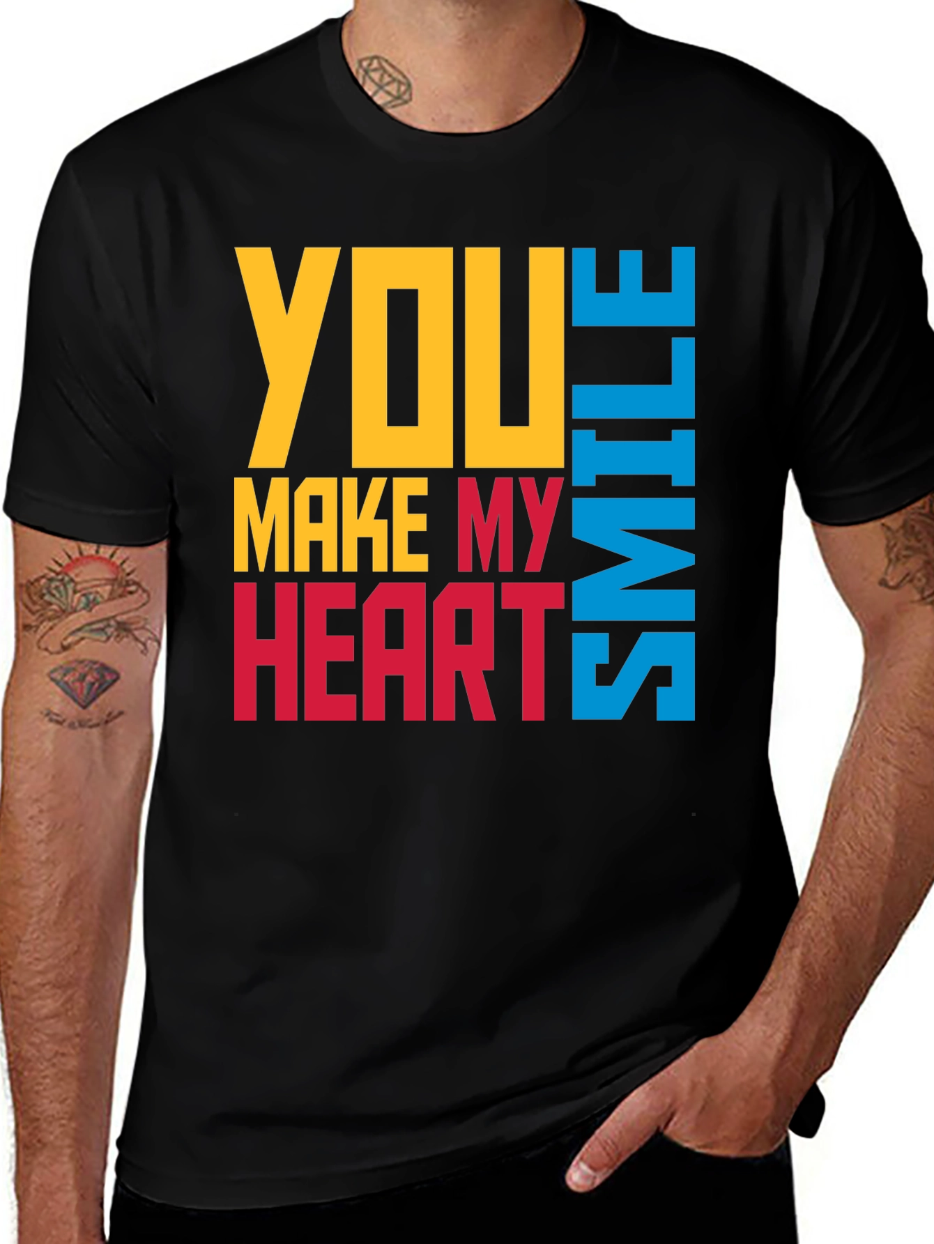 Variant 2 of You Make My Heart Smile Graphic T-Shirt