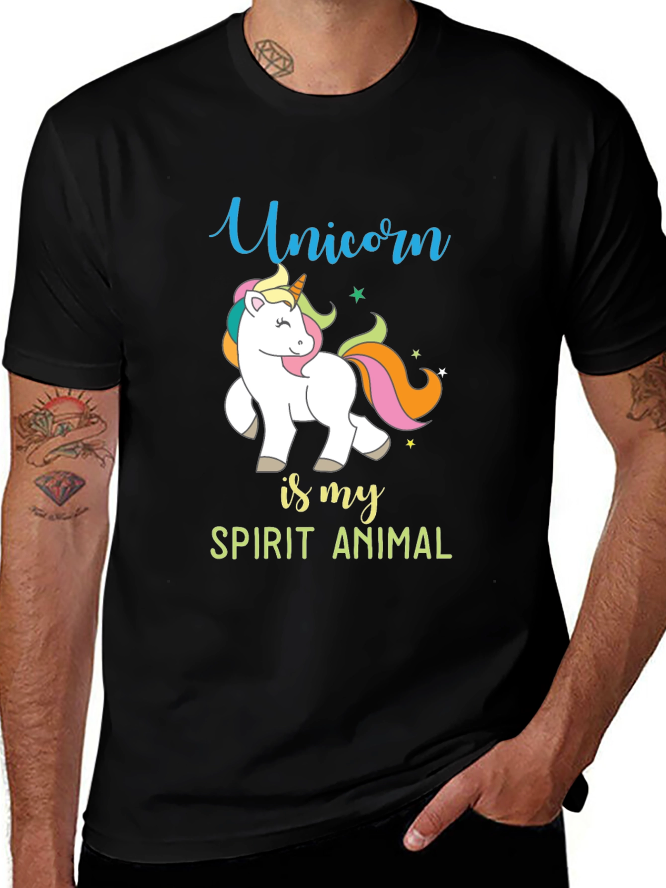 Variant 16 of Unicorn Spirit Animal Graphic Tee