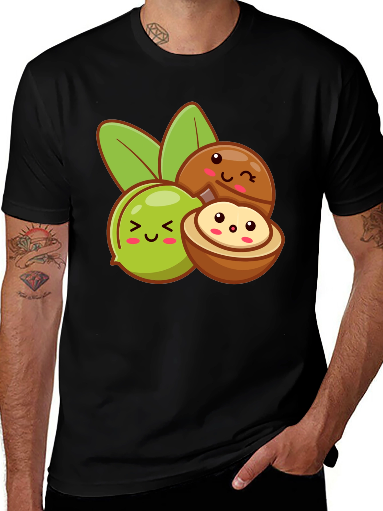 Variant 16 of Cute Kawaii Macadamia Nut T-Shirt