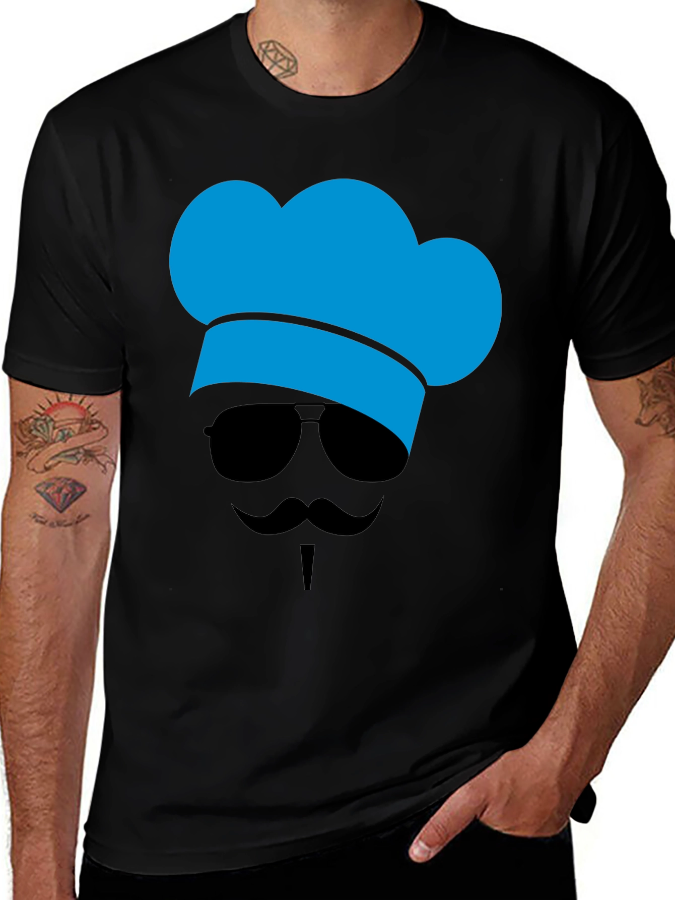 Chef Hat Sunglasses T-Shirt