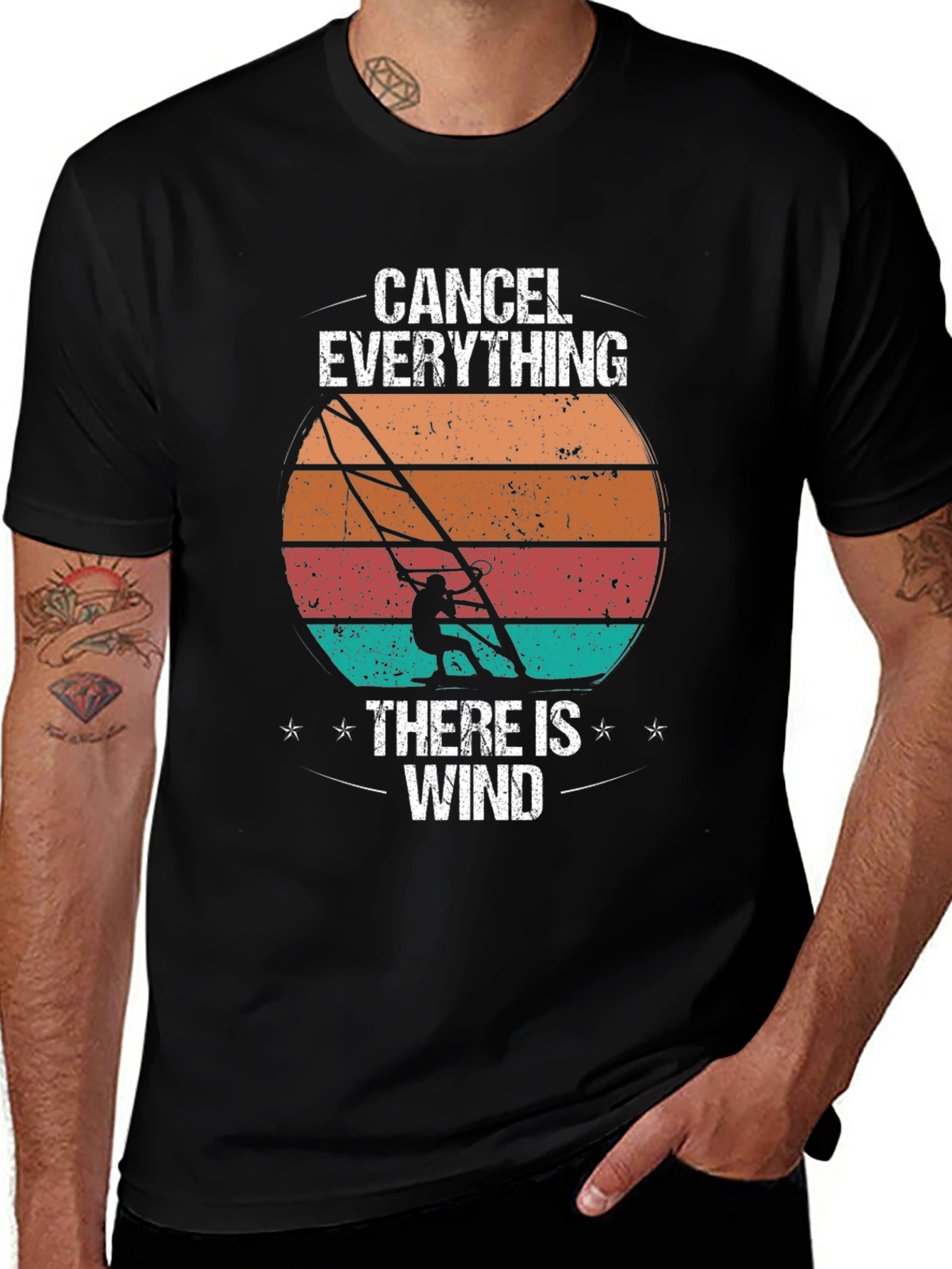 Variant 10 of Cancel Everything Windsurfing T-Shirt