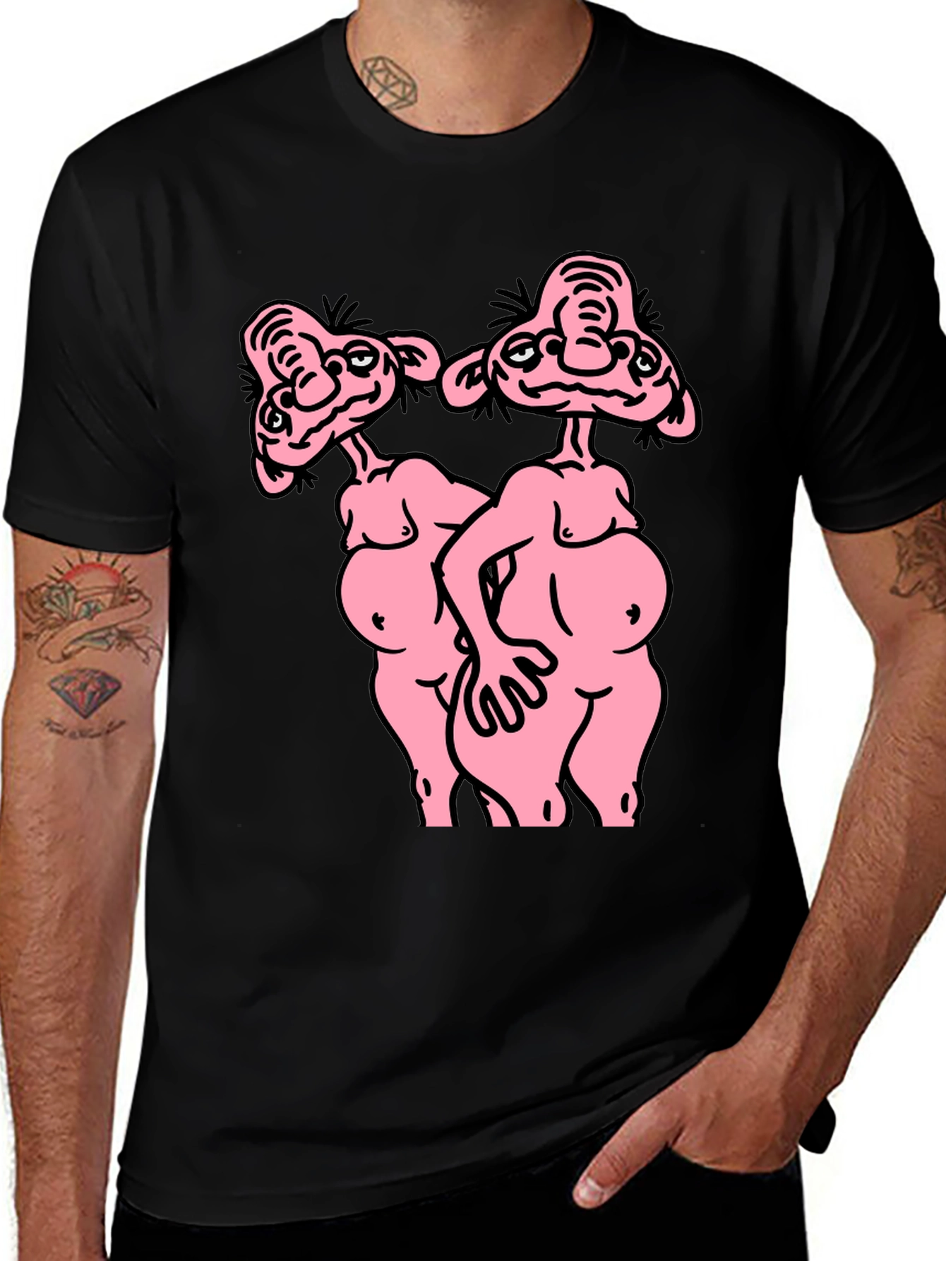 Variant 7 of Funny Cartoon Graphic T-Shirt