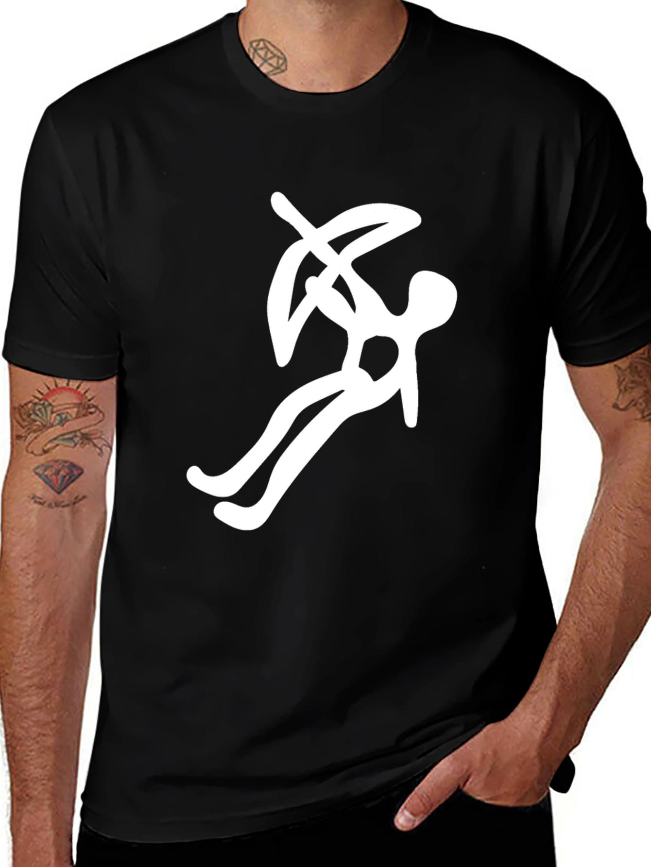 Variant 22 of Archery Graphic Black T-Shirt