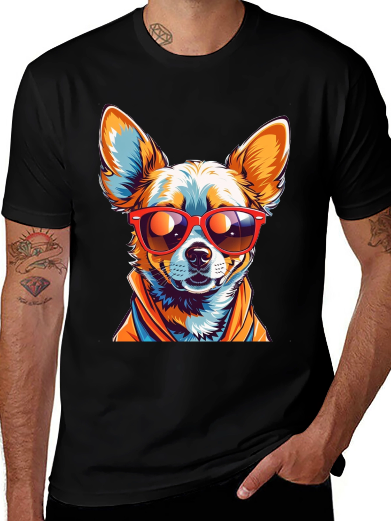 Variant 12 of Cool Chihuahua Graphic T-Shirt