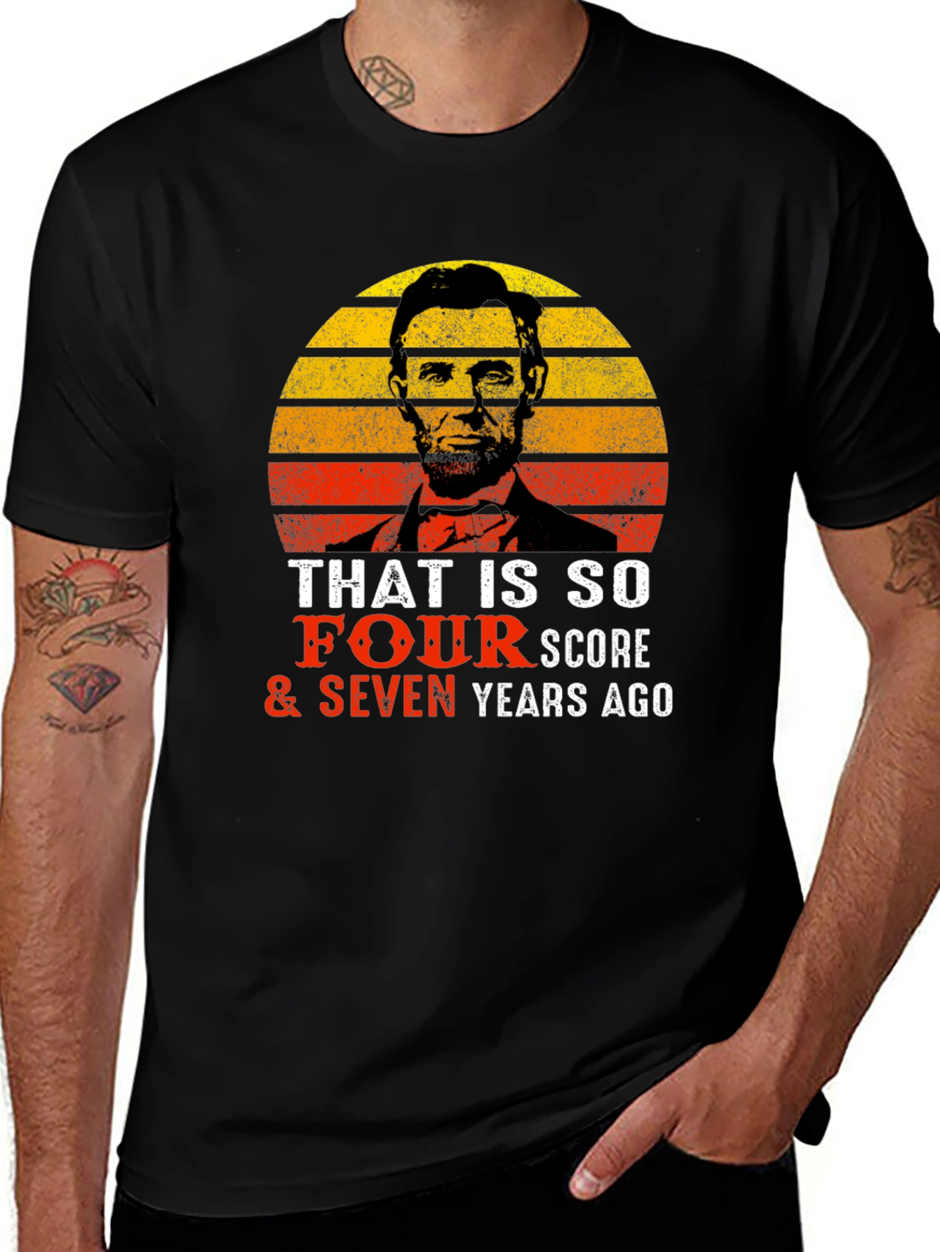 Variant 28 of Four Score and Seven Years Ago Graphic Tee